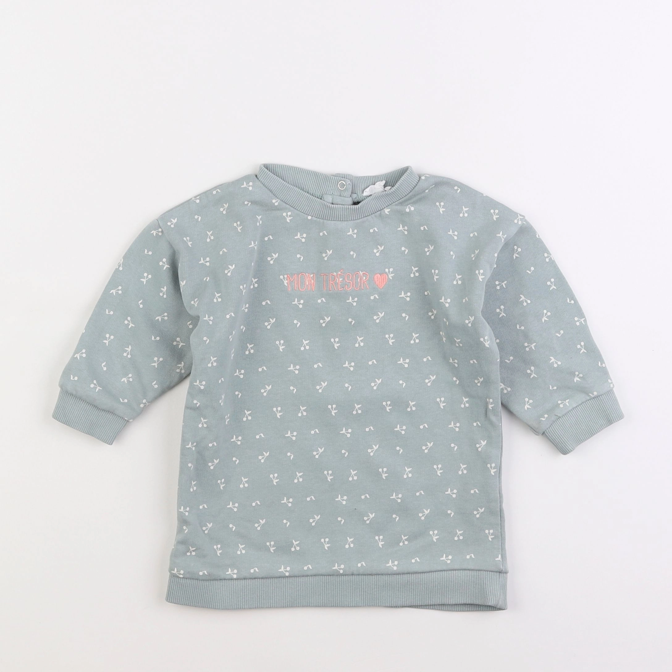 Vertbaudet - robe vert - 18 mois