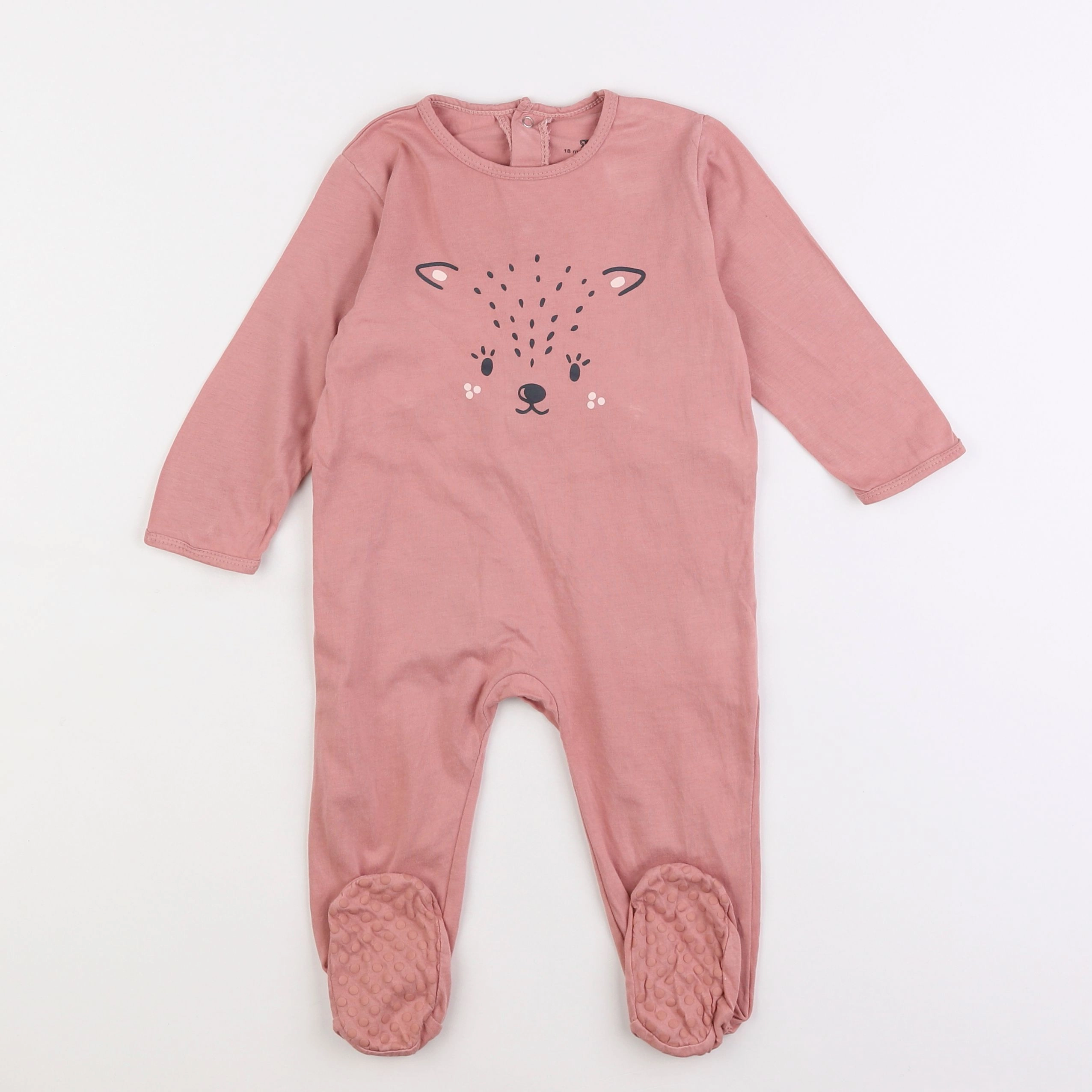 La Redoute - pyjama coton rose - 18 mois