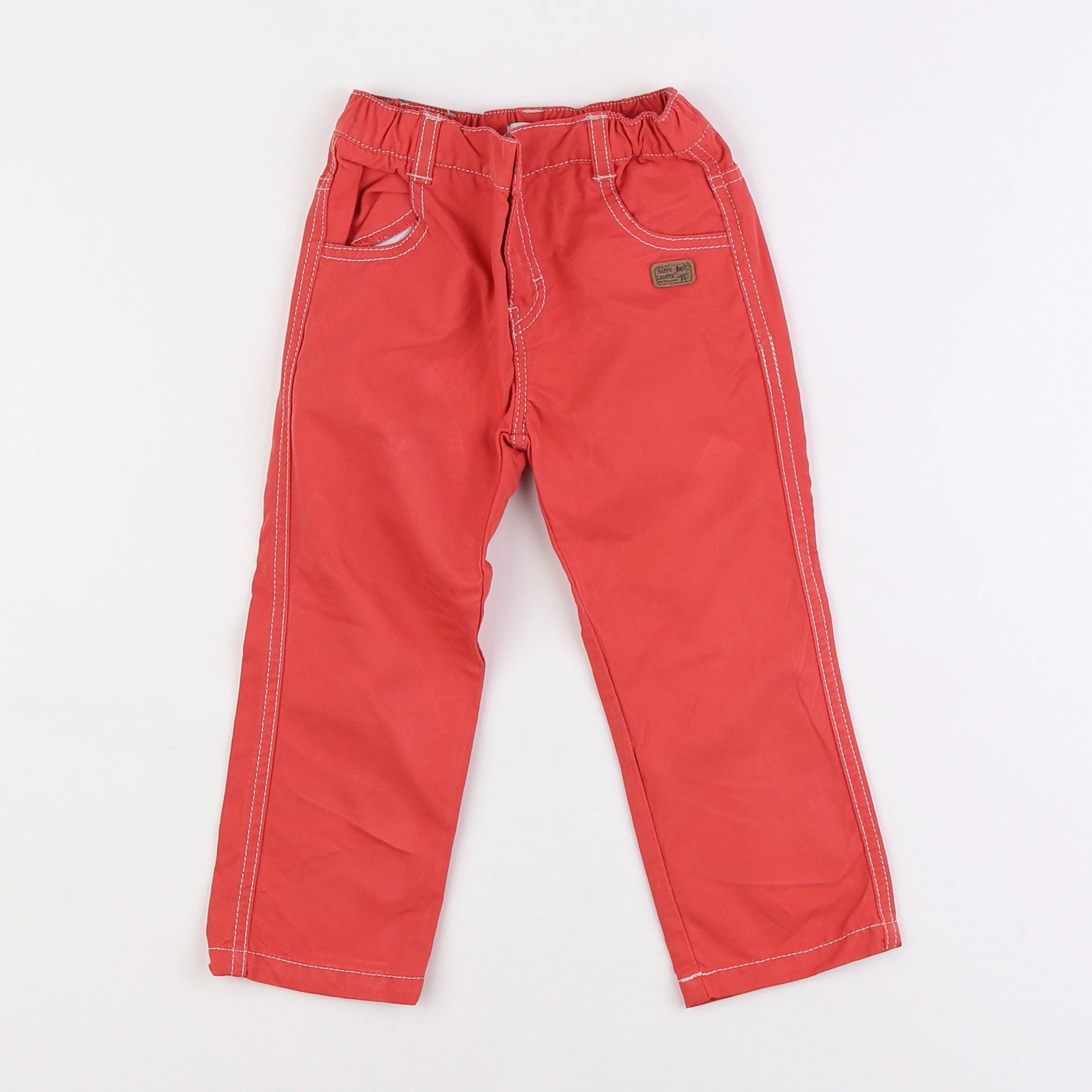 Vertbaudet - pantalon orange - 3 ans