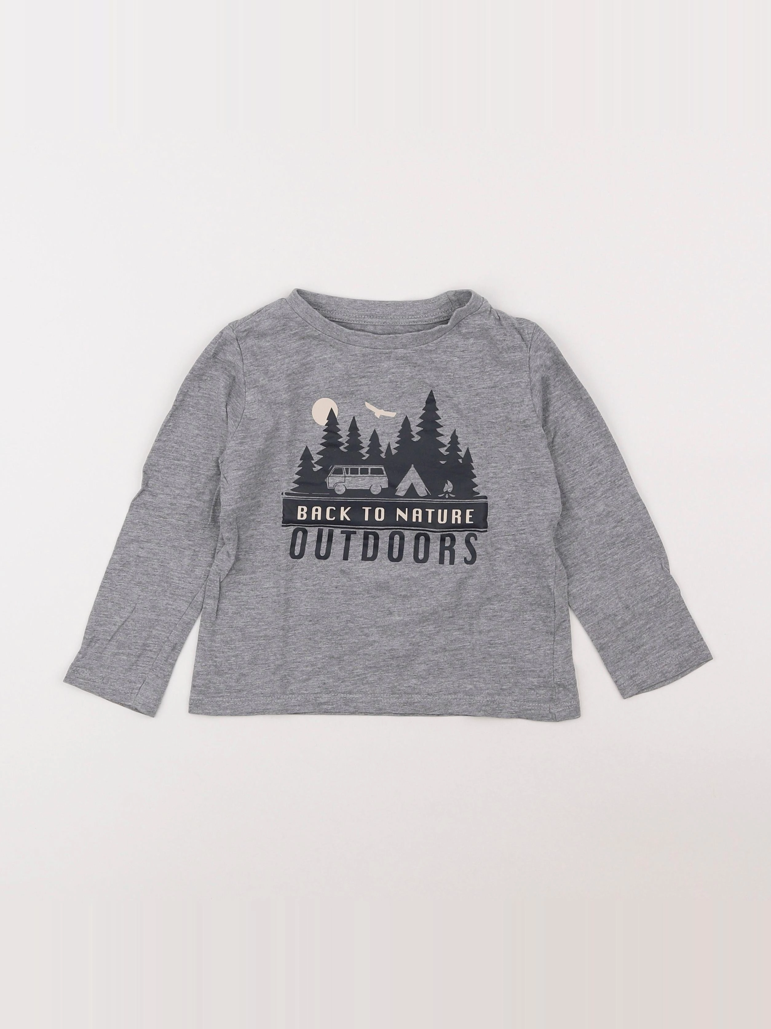 La Redoute - tee-shirt gris - 3 ans