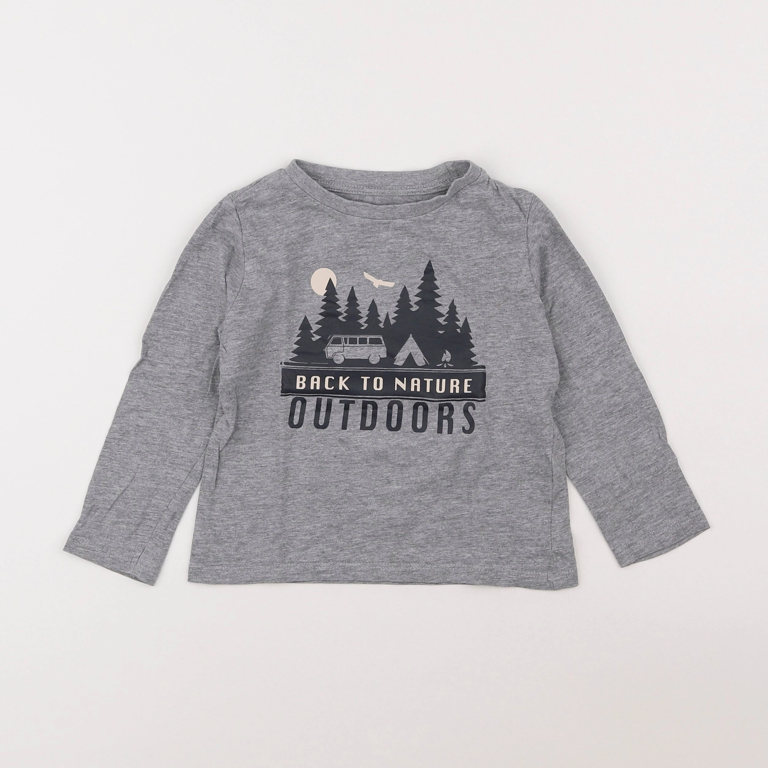 La Redoute - tee-shirt gris - 3 ans
