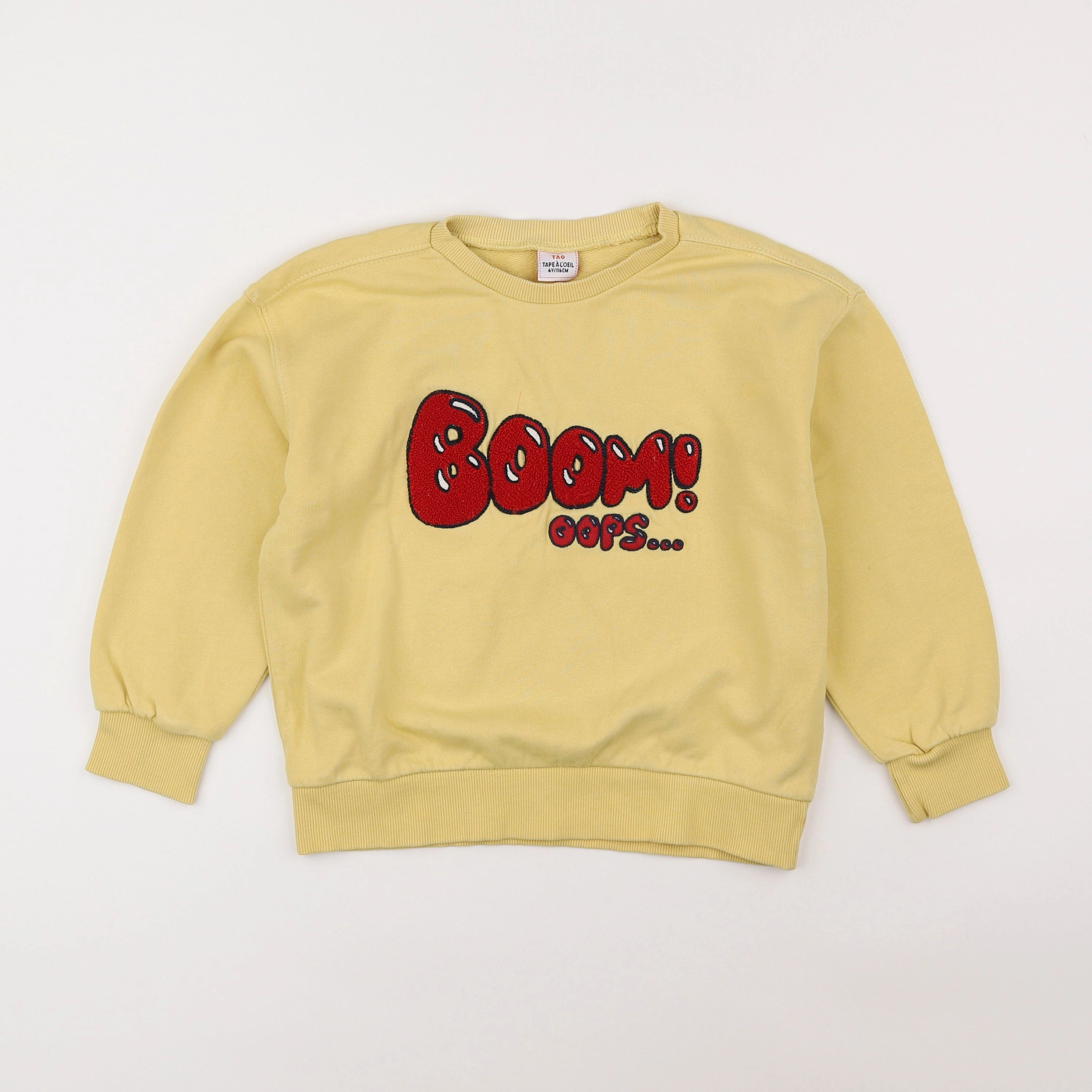 Tape à l'oeil - sweat jaune - 6 ans