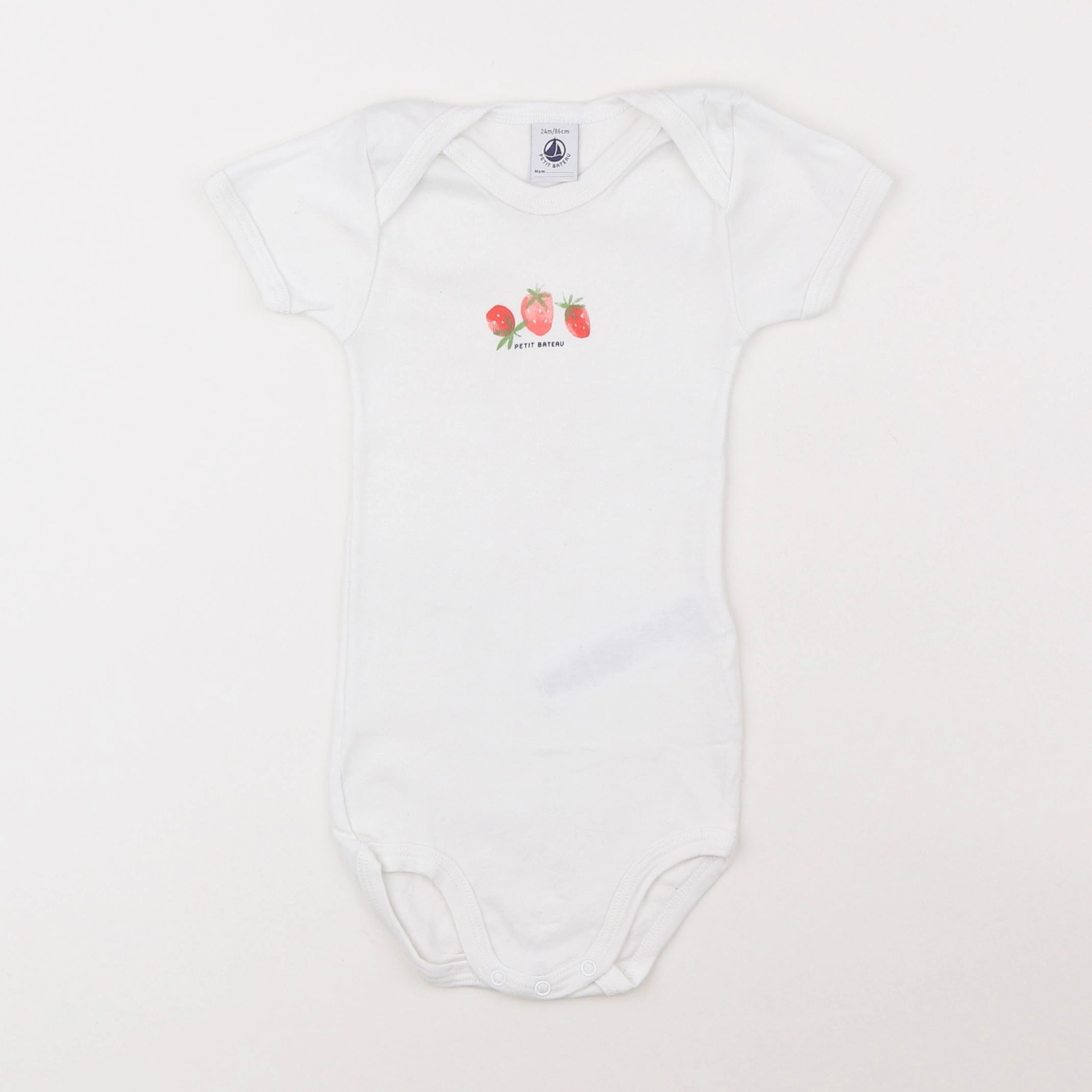 Petit Bateau - body blanc - 2 ans