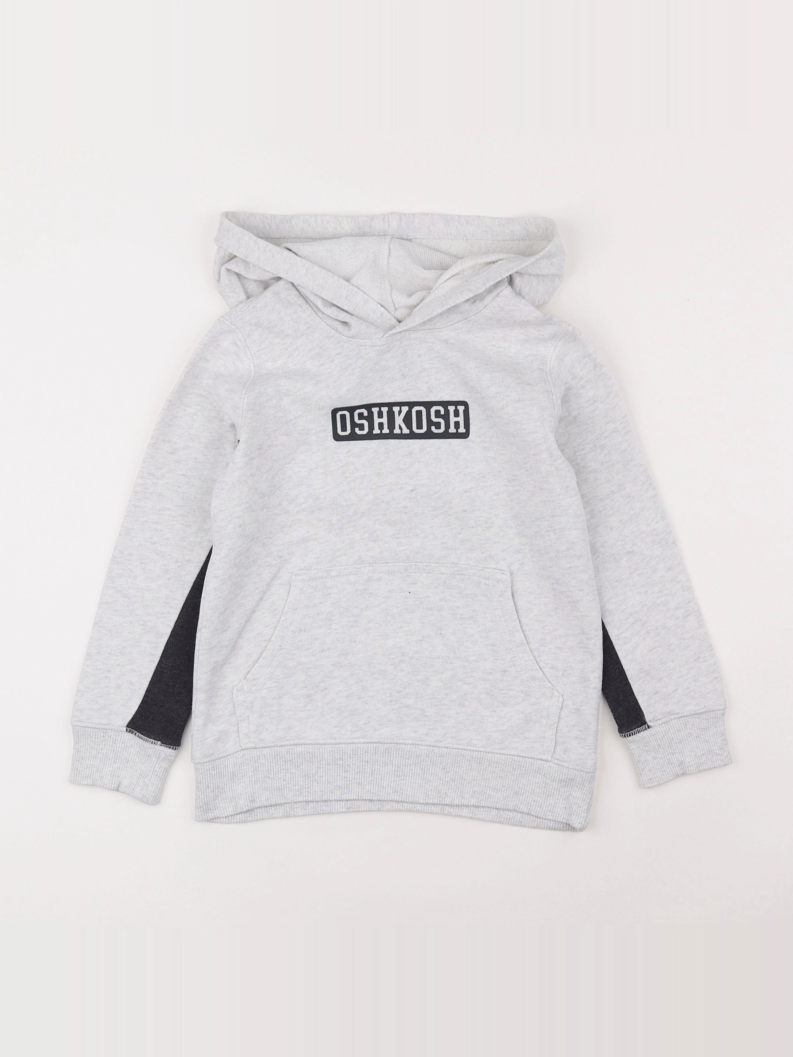 Oshkosh - sweat gris, bleu - 6 ans
