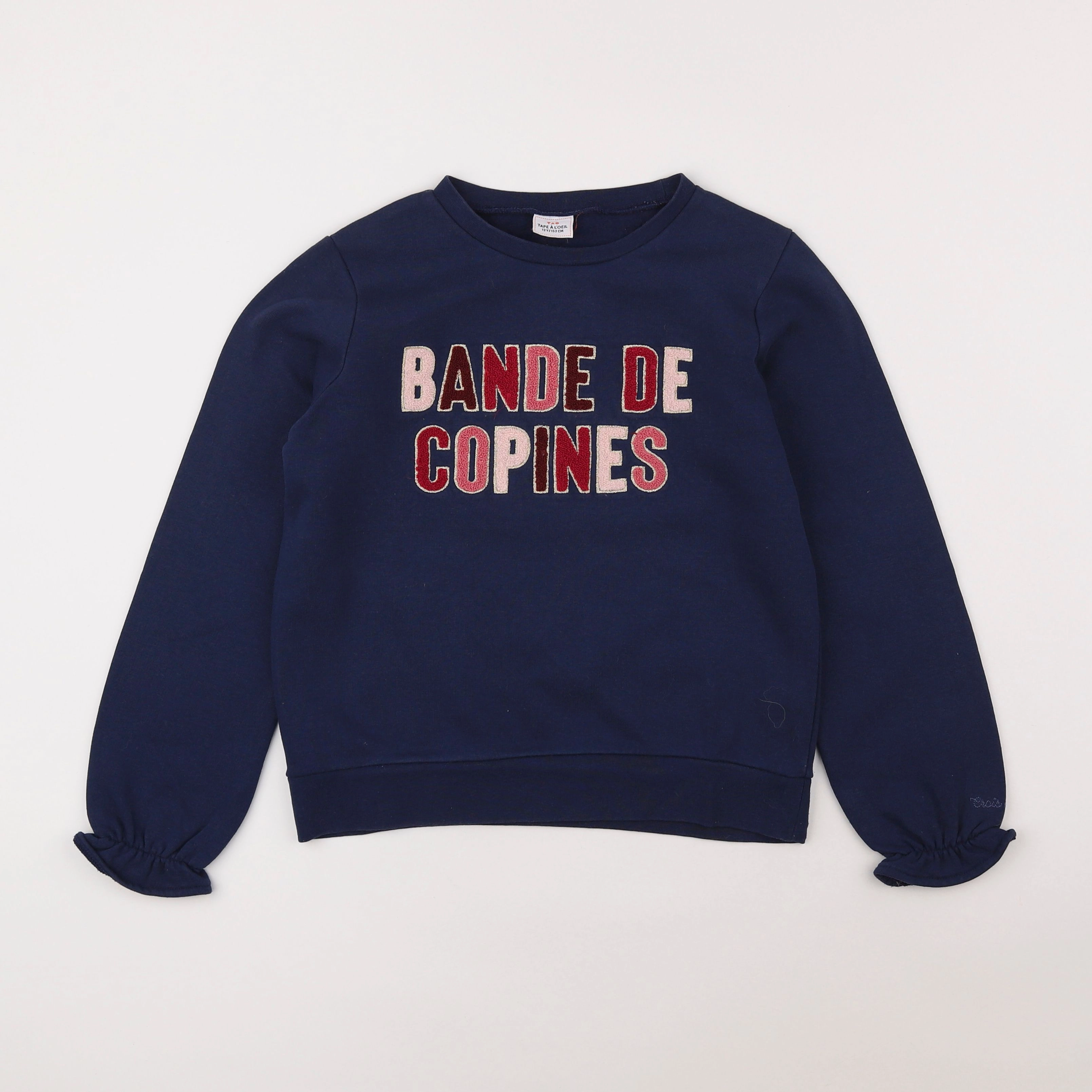 Tape à l'oeil - sweat bleu - 12 ans