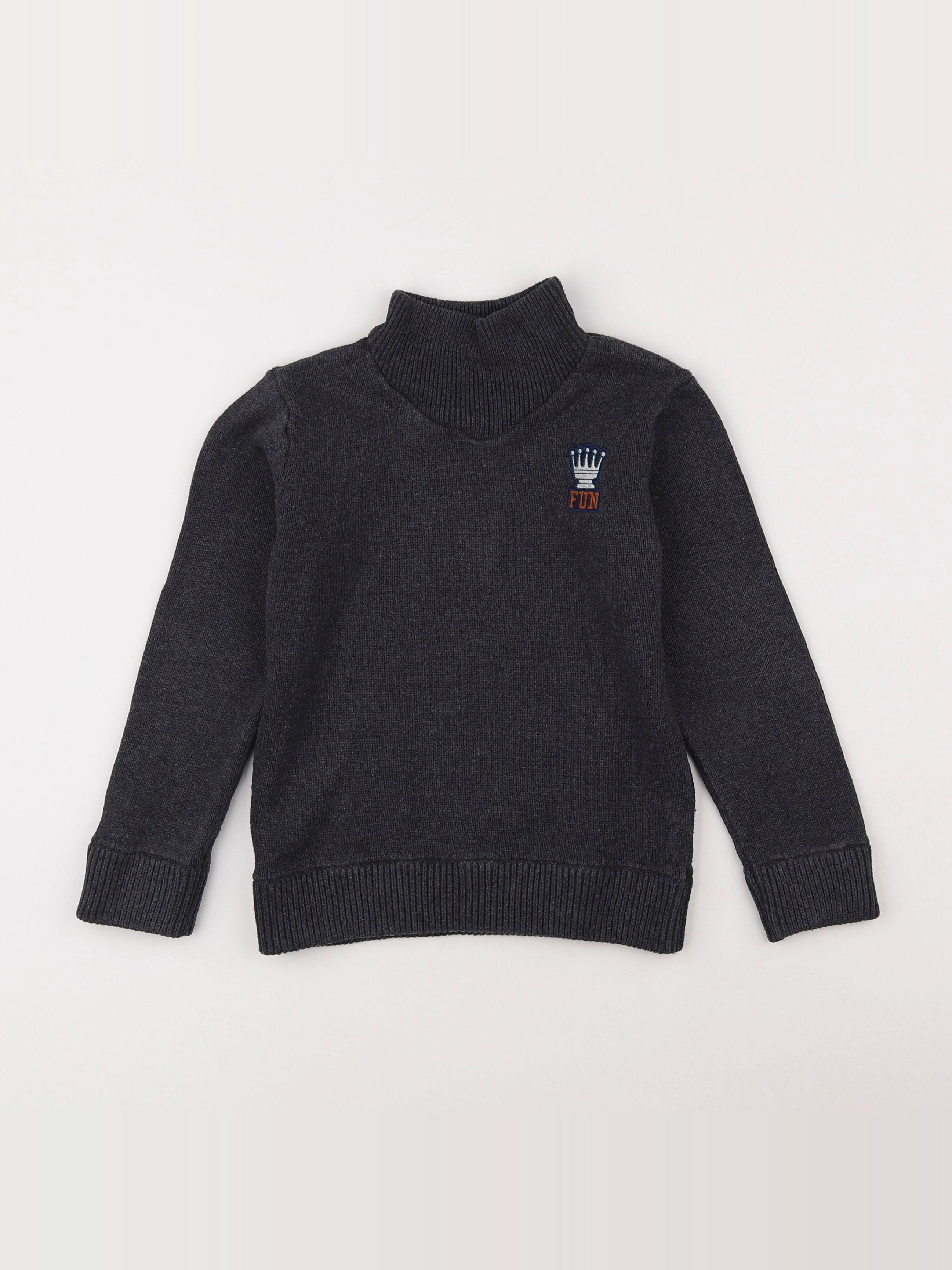 Tape à l'oeil - pull gris - 5 ans