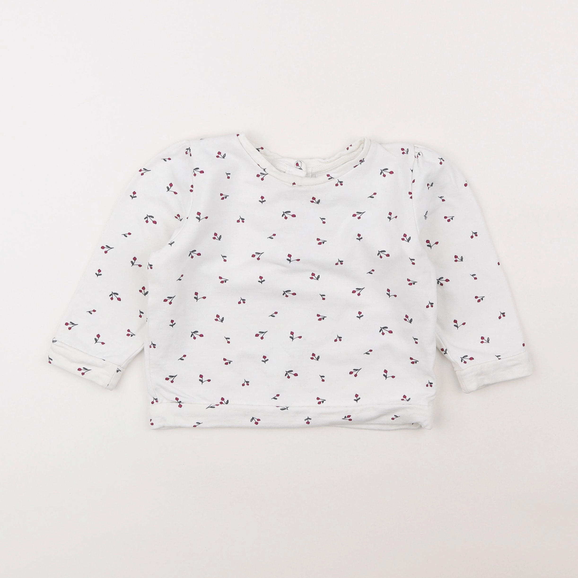 Vertbaudet - sweat blanc - 2 ans