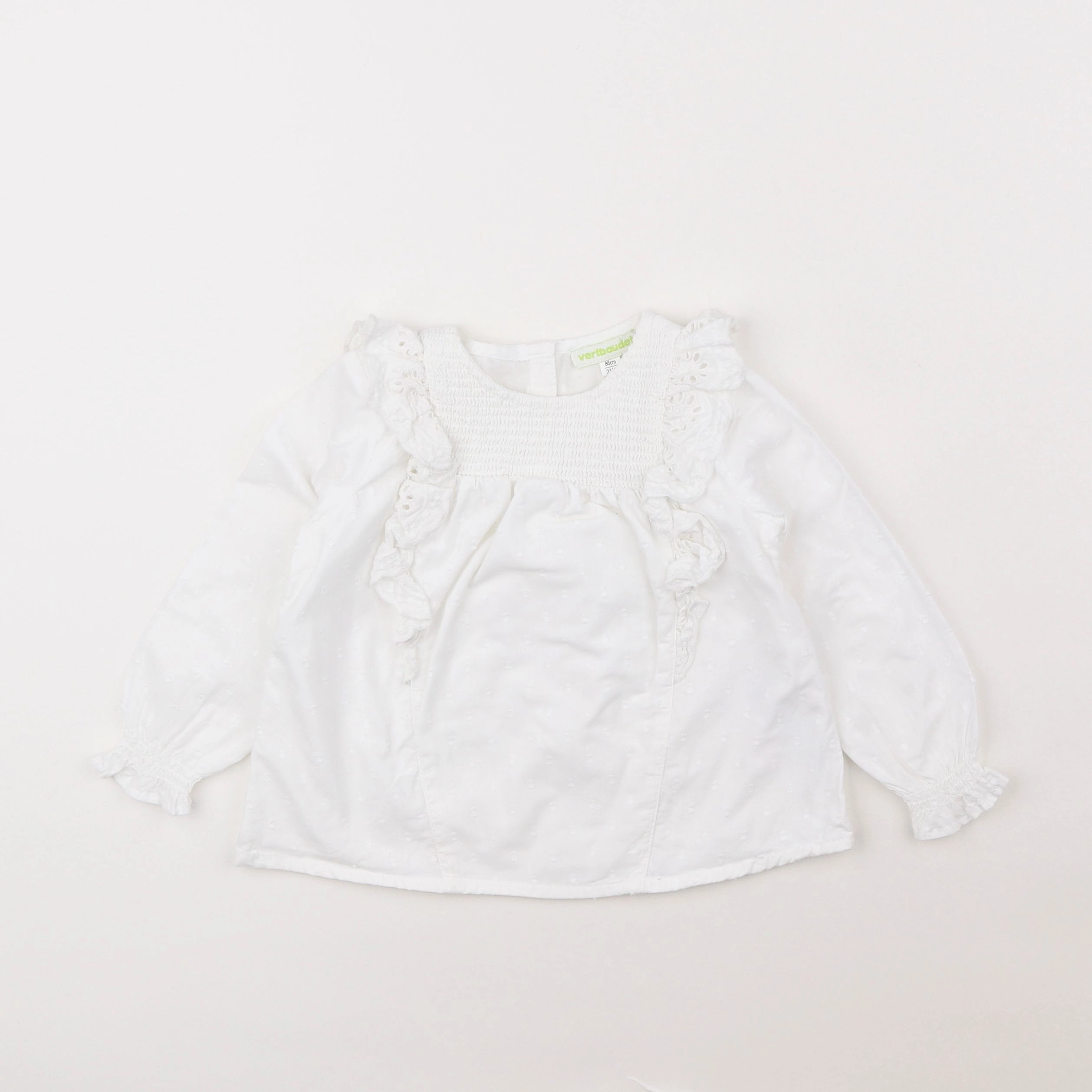 Vertbaudet - blouse blanc - 2 ans