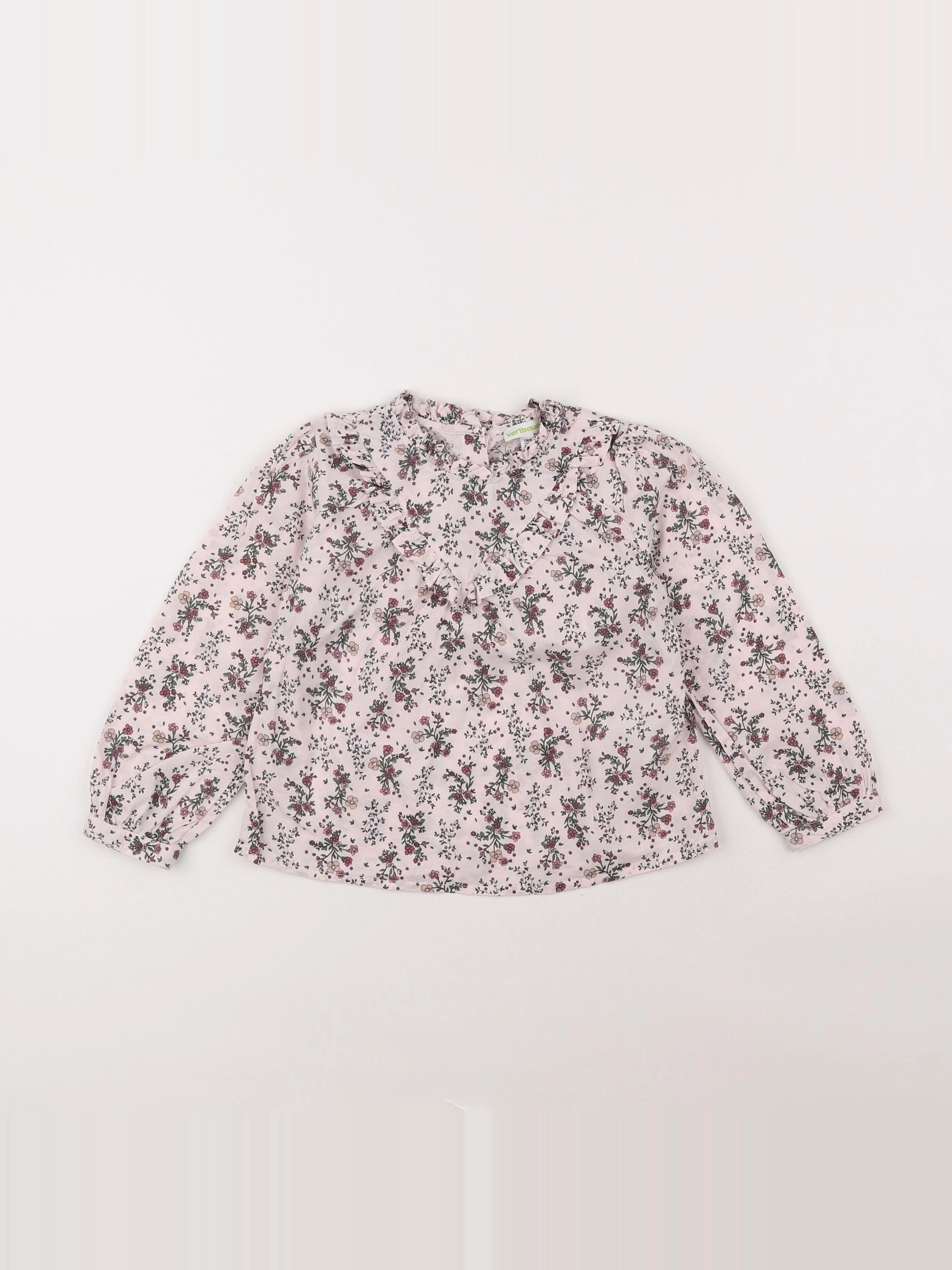 Vertbaudet - blouse rose - 4 ans