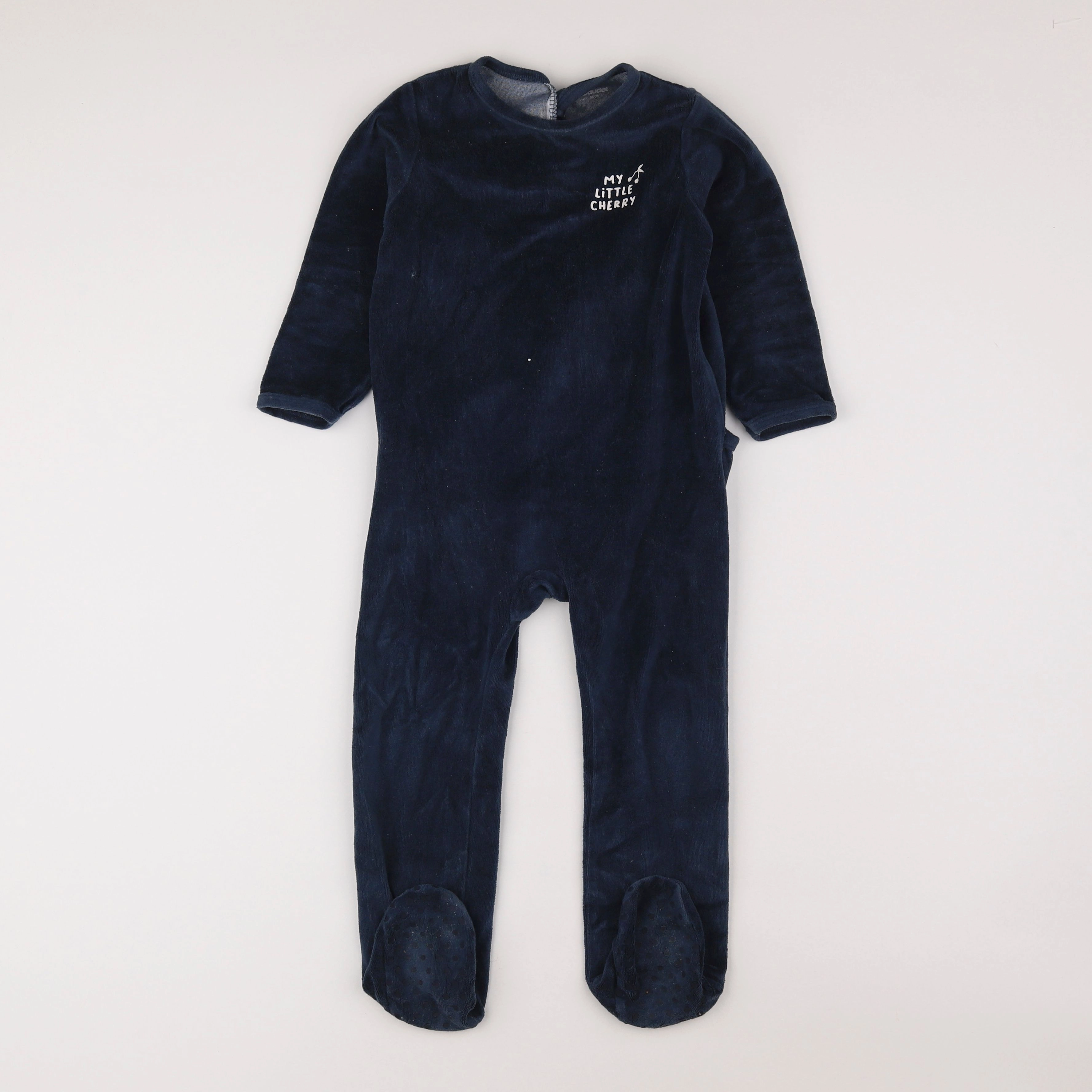 Vertbaudet - pyjama velours bleu - 3 ans