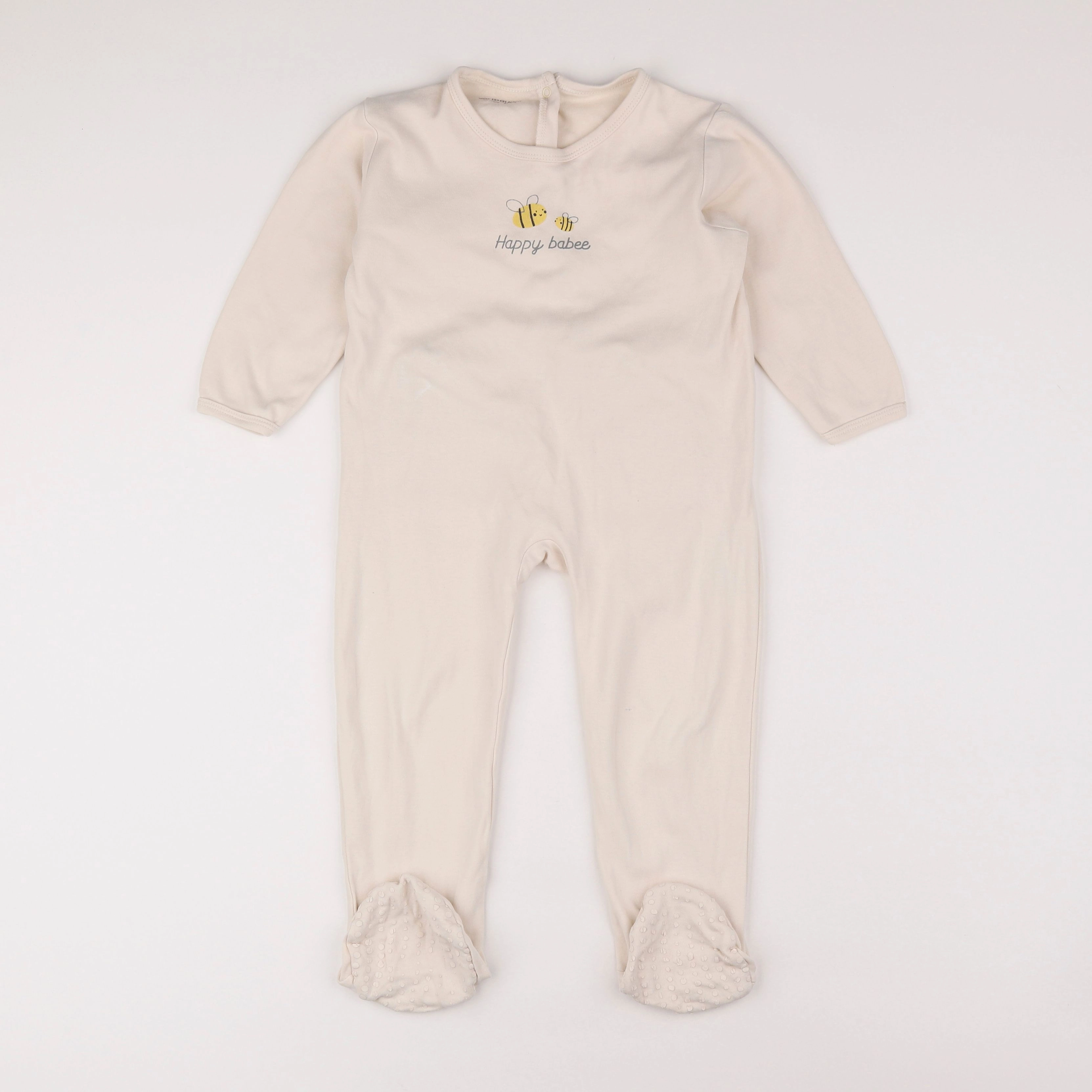 Vertbaudet - pyjama coton beige - 3 ans