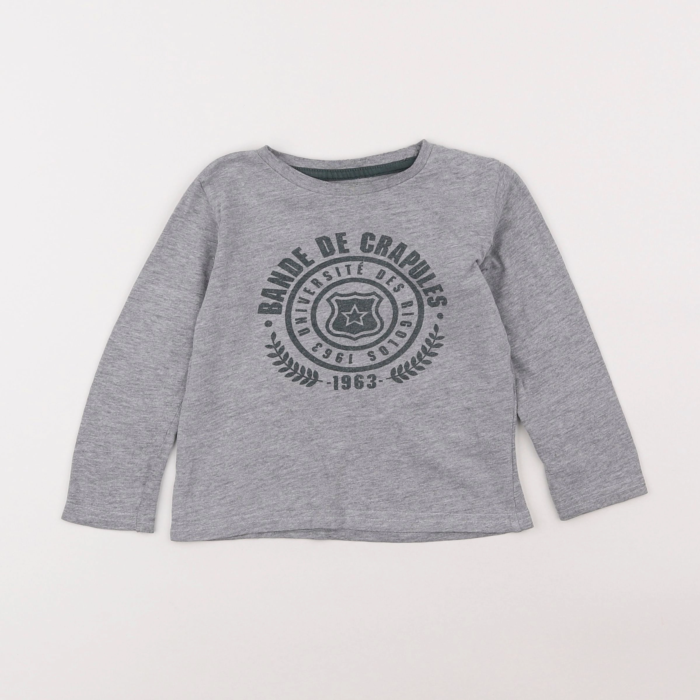 Vertbaudet - tee-shirt gris - 3 ans