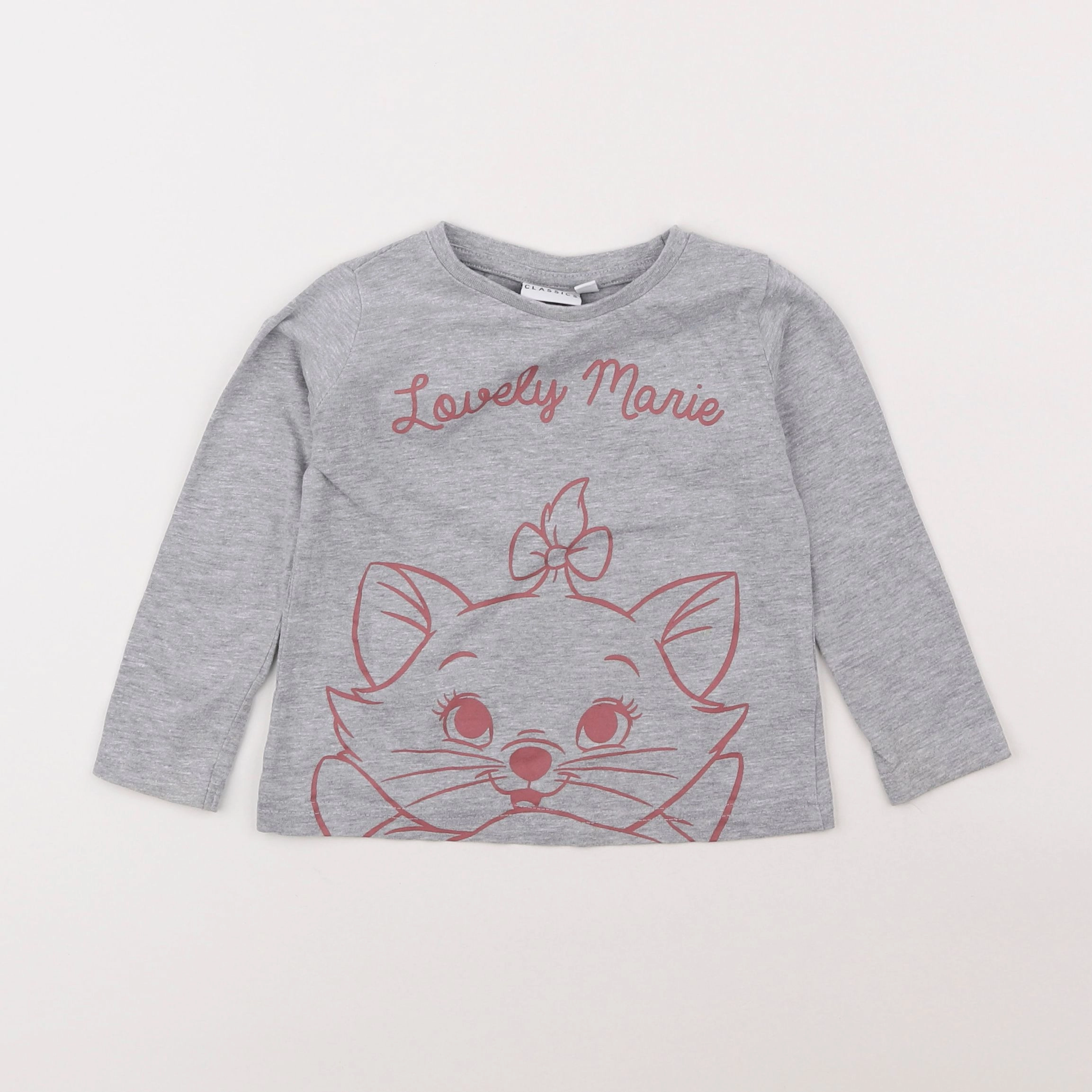 Vertbaudet - tee-shirt gris - 2 ans