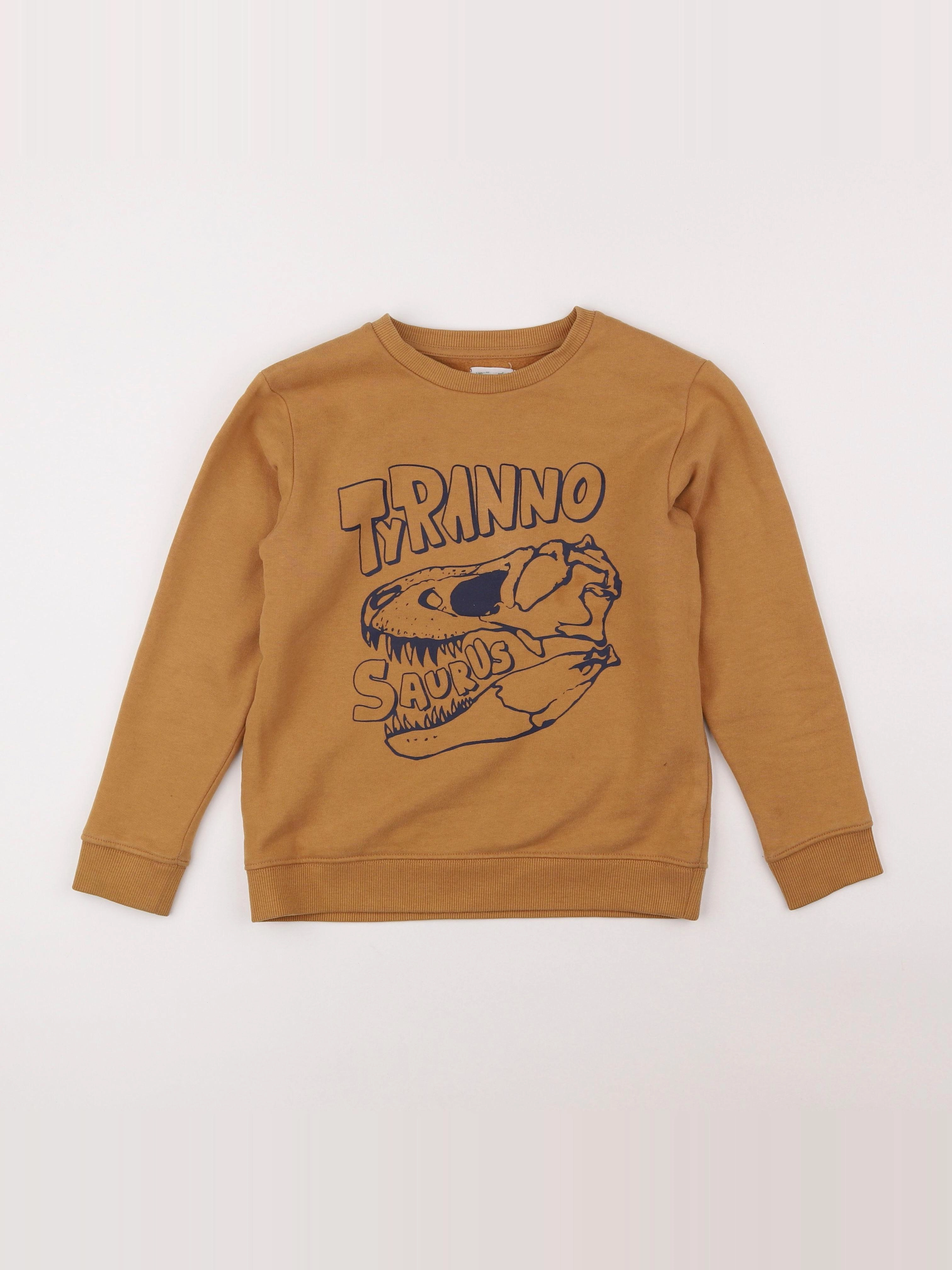 Vertbaudet - sweat marron - 10 ans