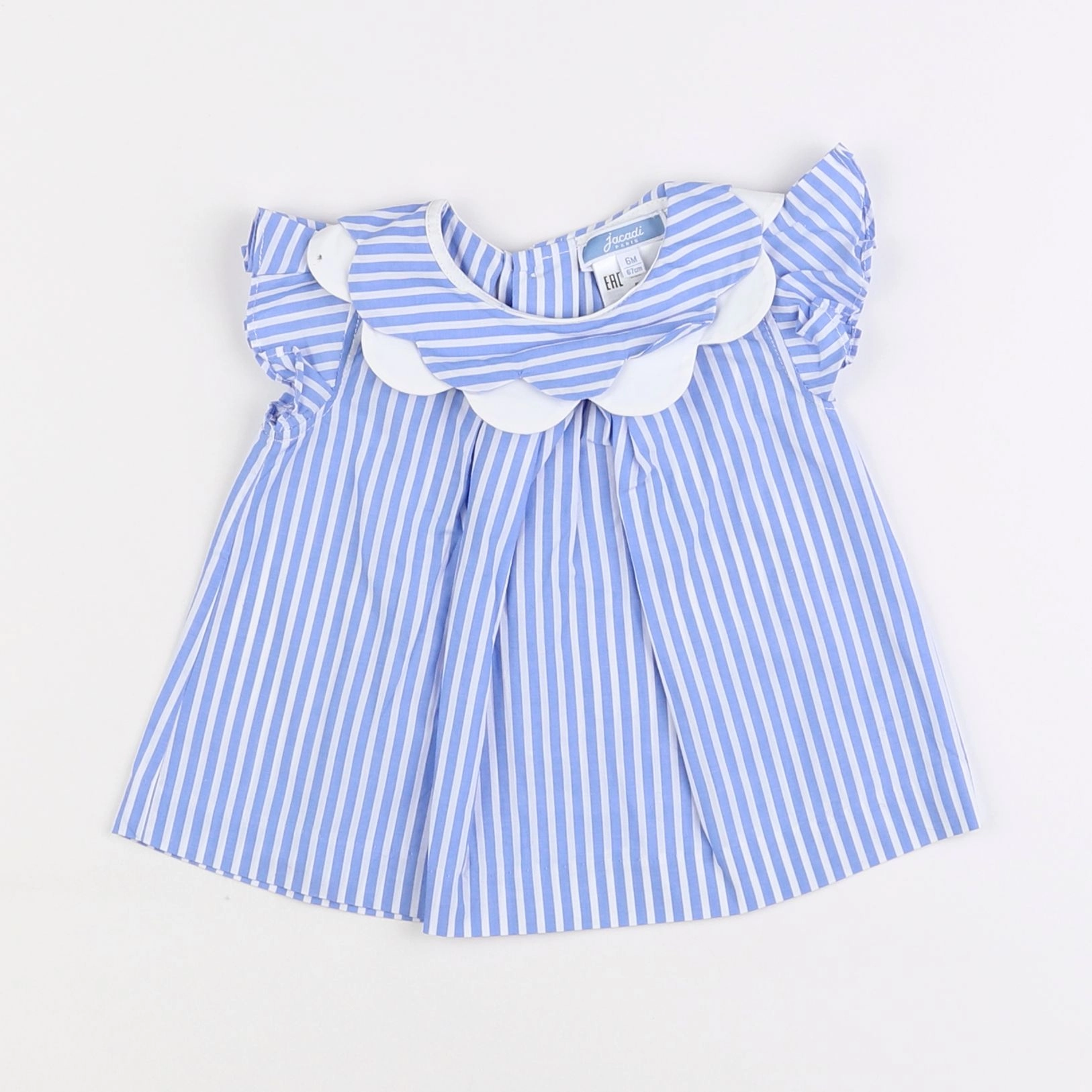 Jacadi - blouse bleu - 6 mois