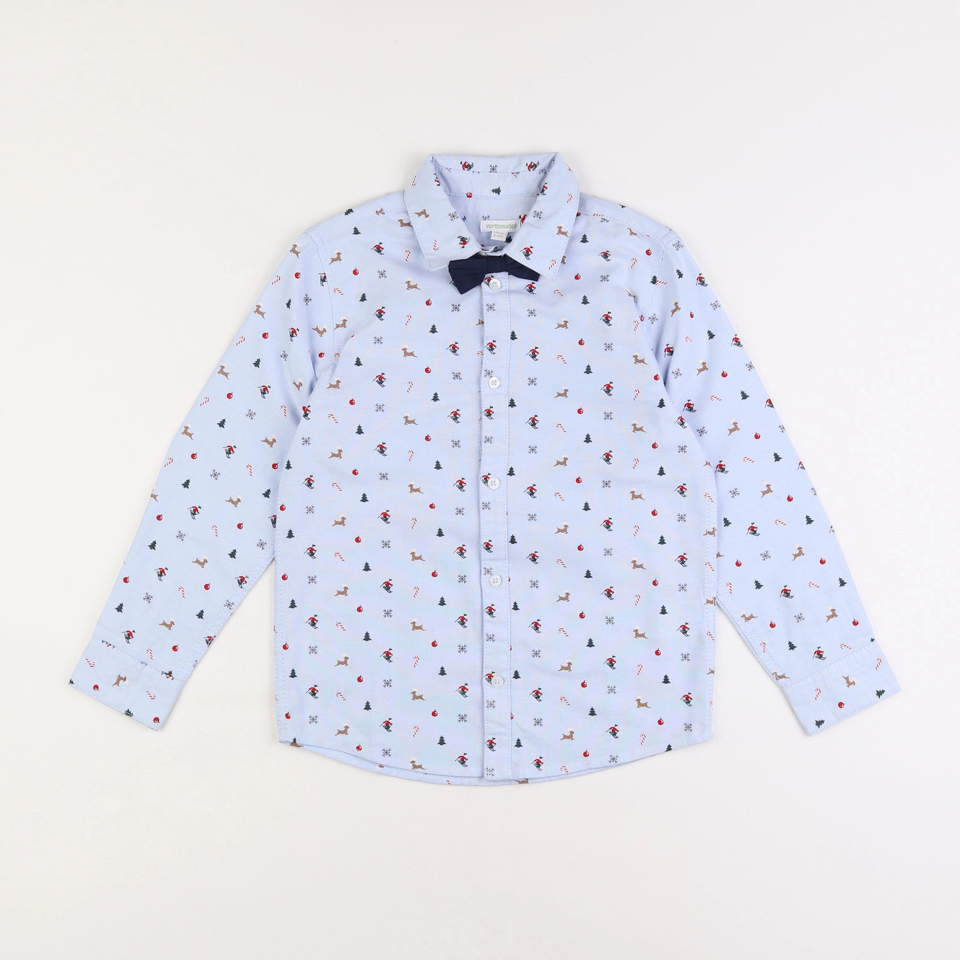 Vertbaudet - chemise bleu - 8 ans