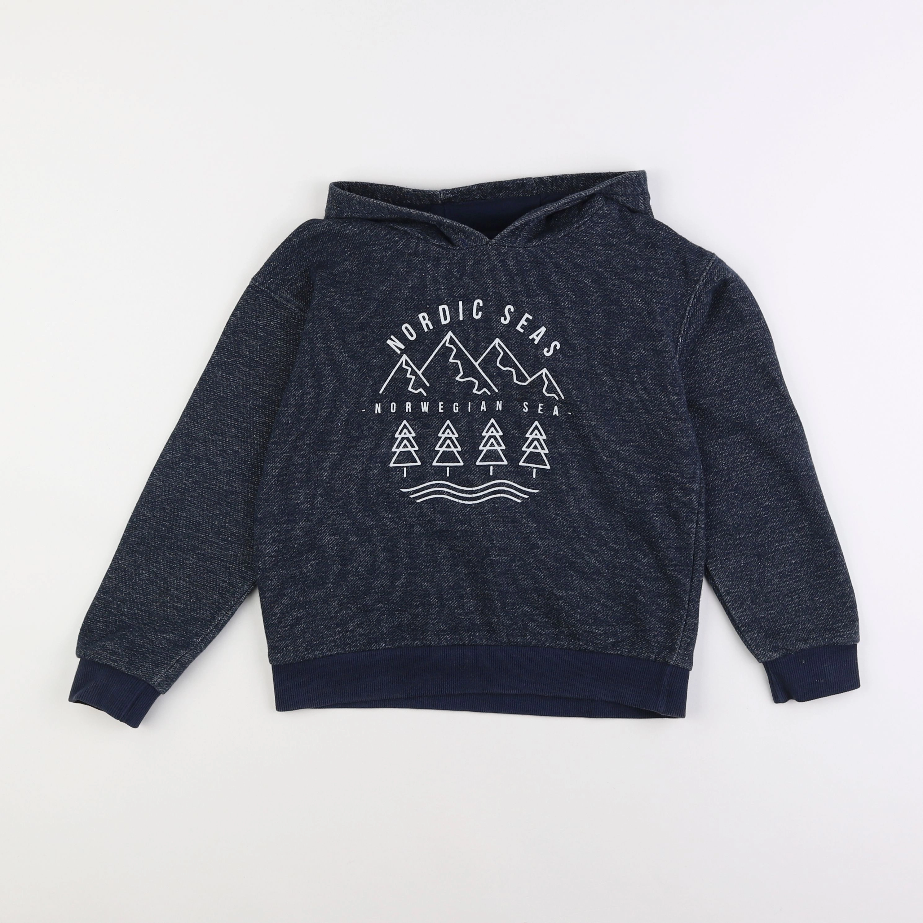 Vertbaudet - sweat gris - 8 ans