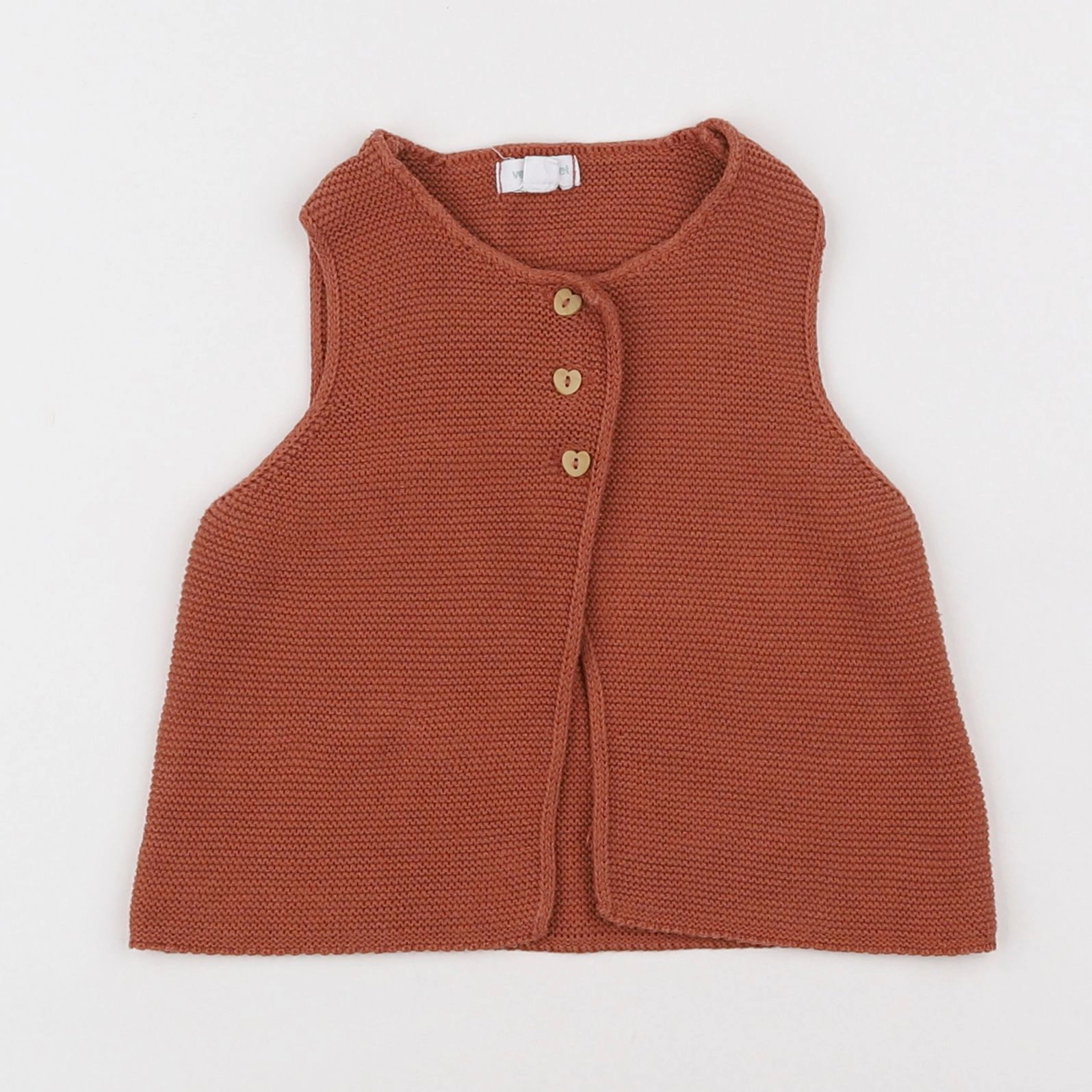 Vertbaudet - gilet marron - 18 mois