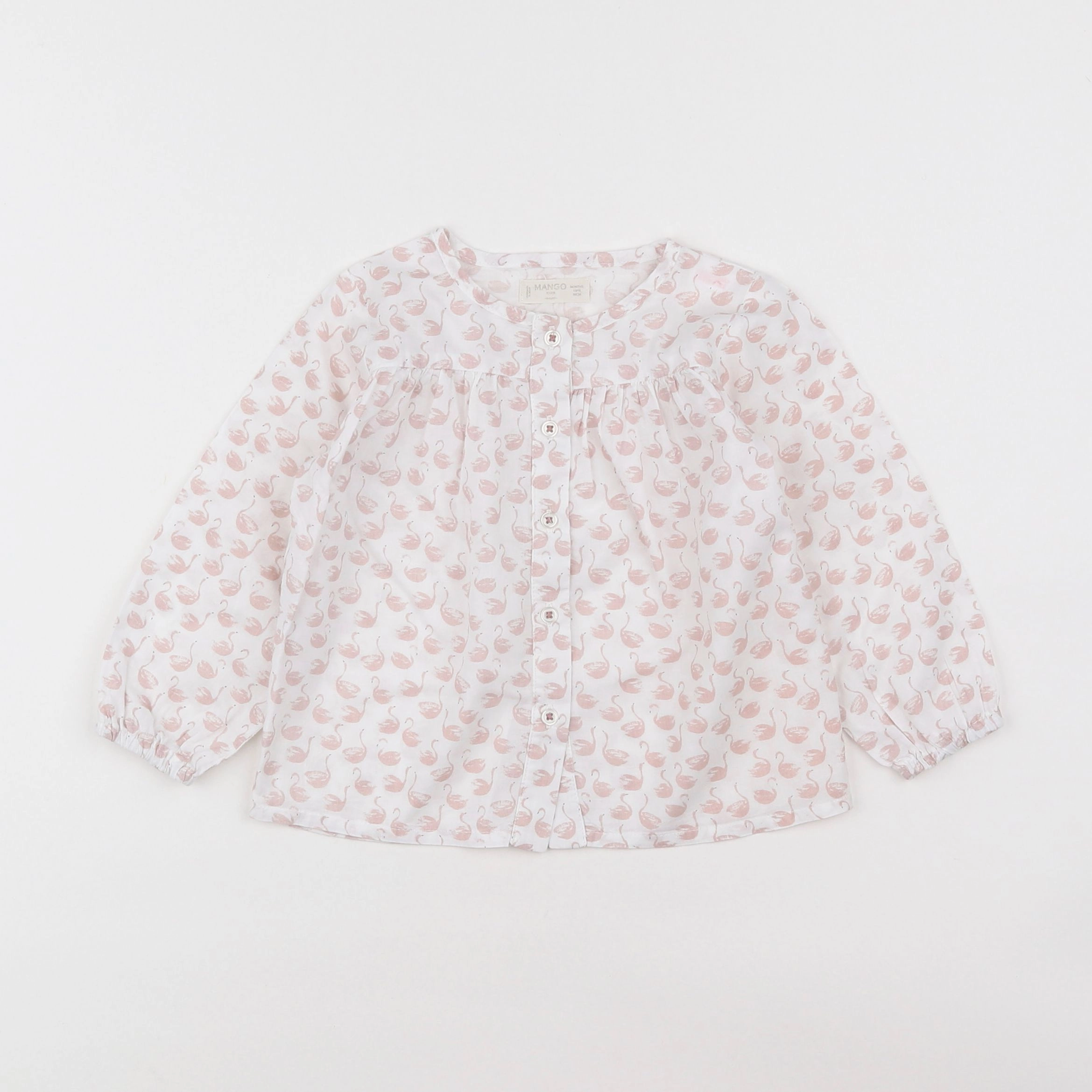 Mango - blouse rose - 12/18 mois