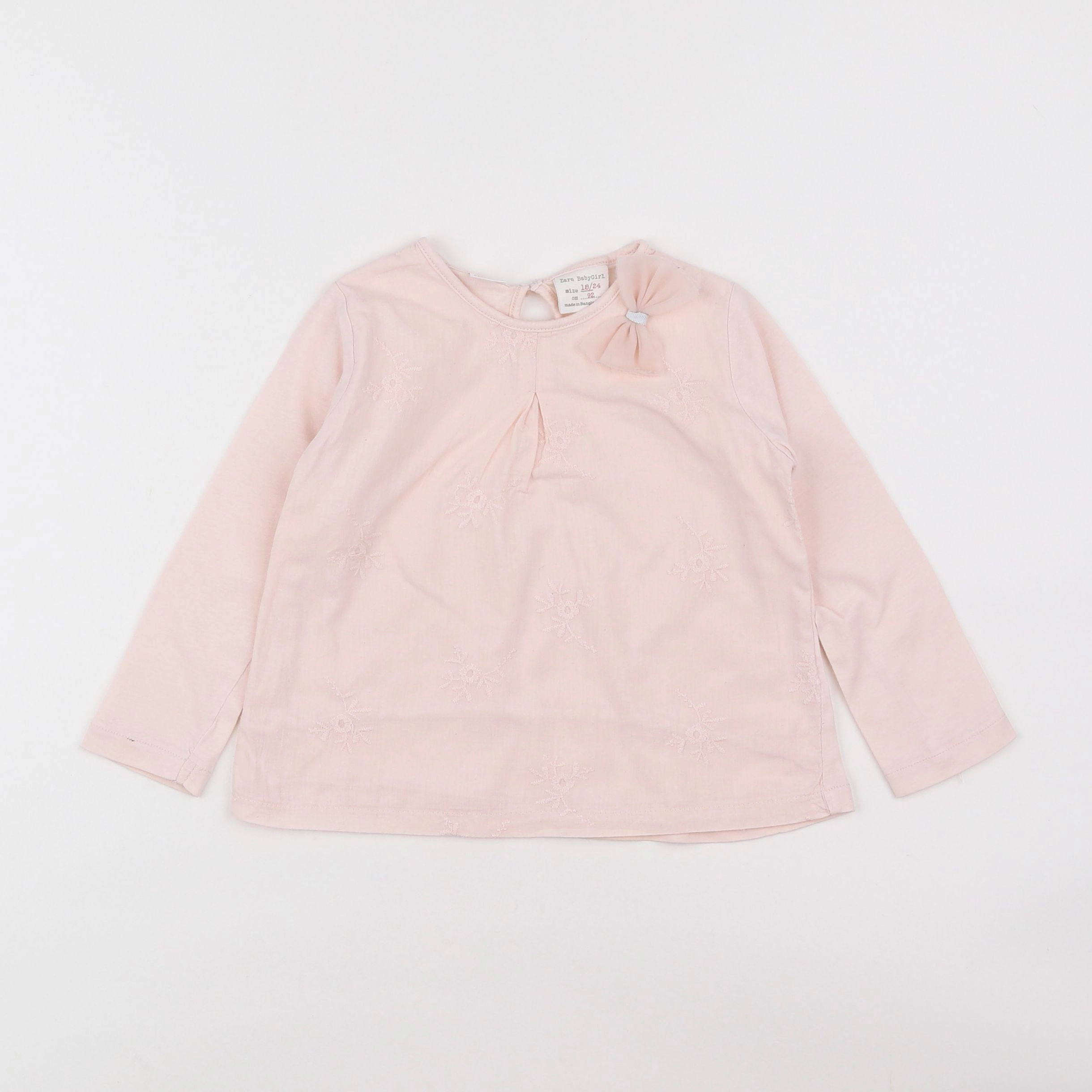 Zara - tee-shirt rose - 18 mois à 2 ans