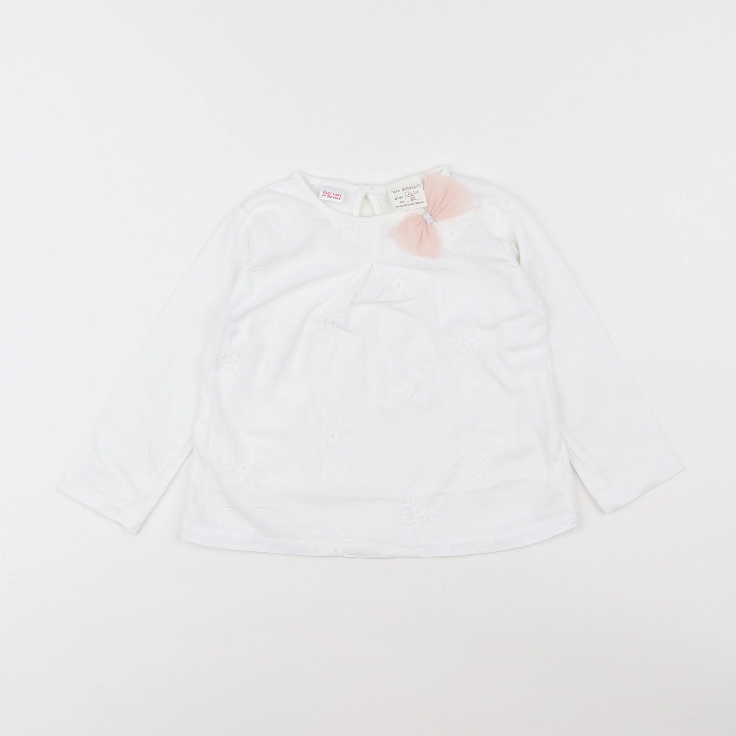 Zara - tee-shirt blanc - 18 mois à 2 ans