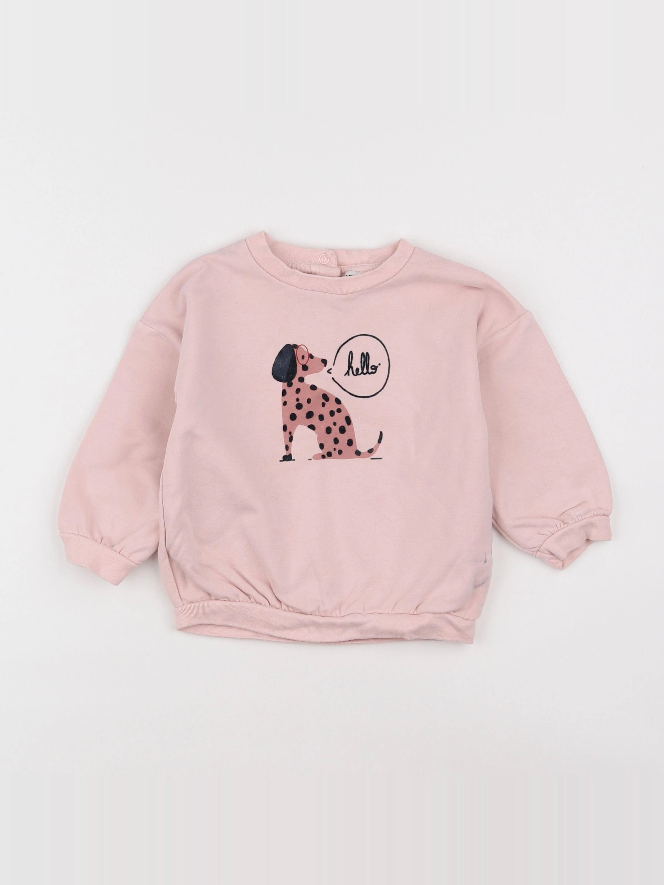 La Redoute - sweat rose - 18 mois