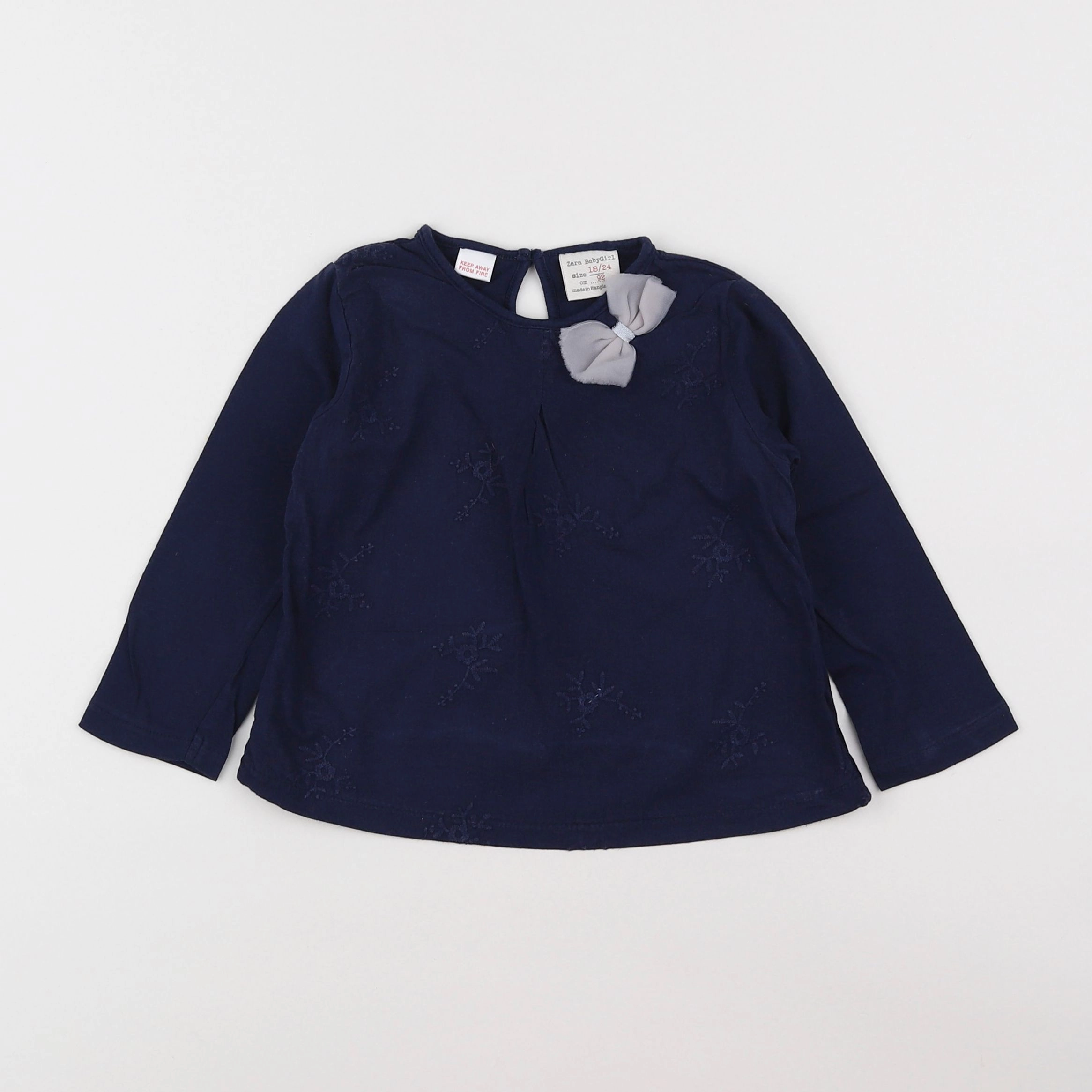 Zara - tee-shirt bleu - 18 mois à 2 ans