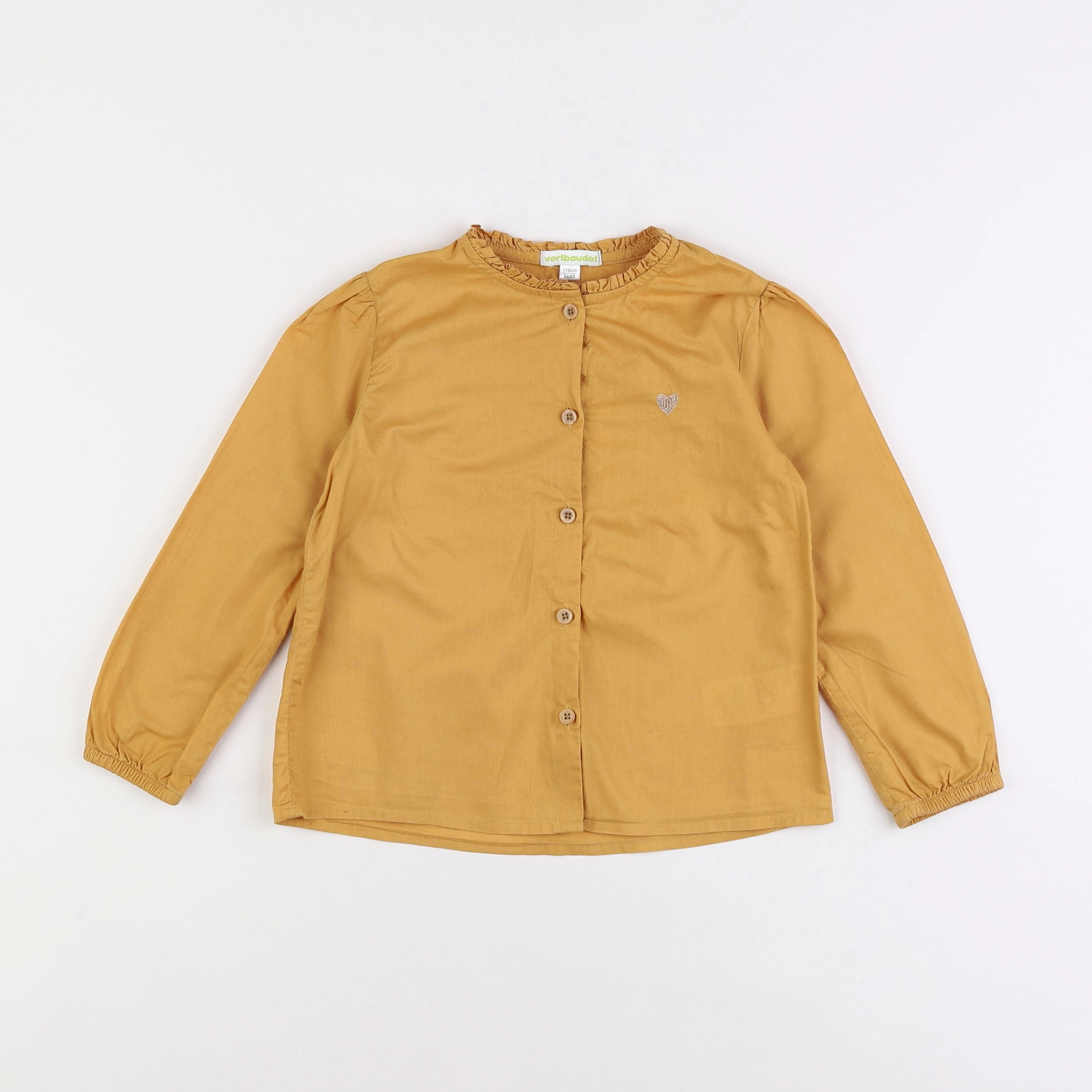 Vertbaudet - blouse jaune - 5 ans