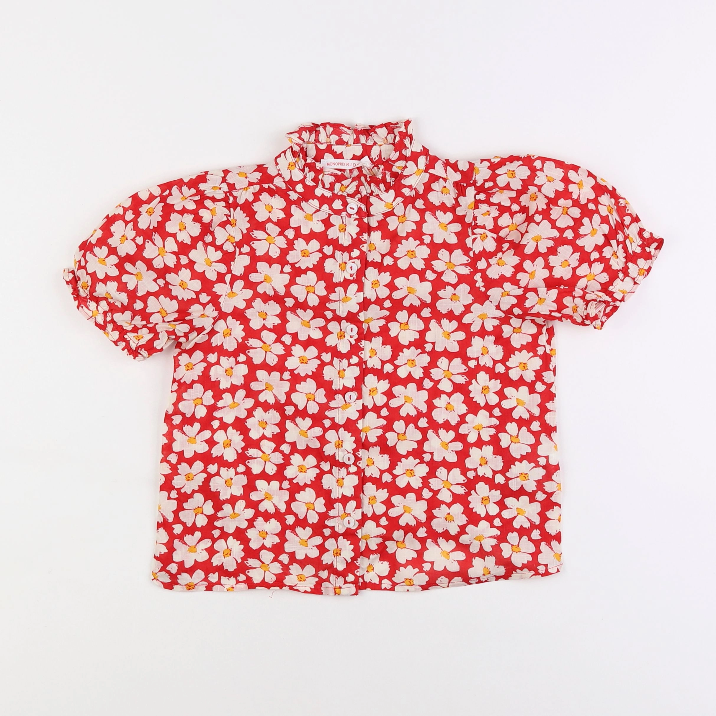 Monoprix - blouse rouge - 4 ans