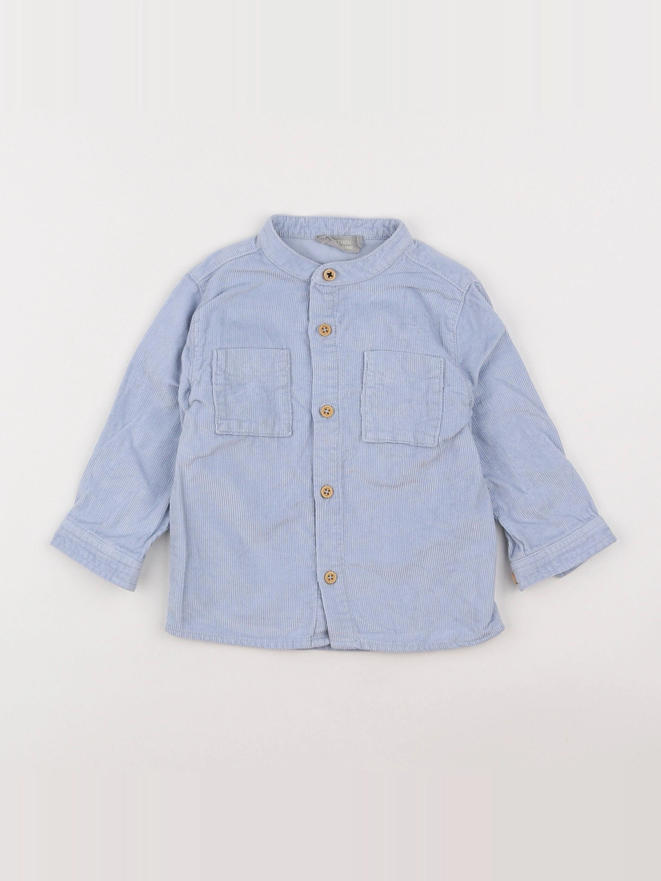 Mango - chemise bleu - 18 mois à 2 ans