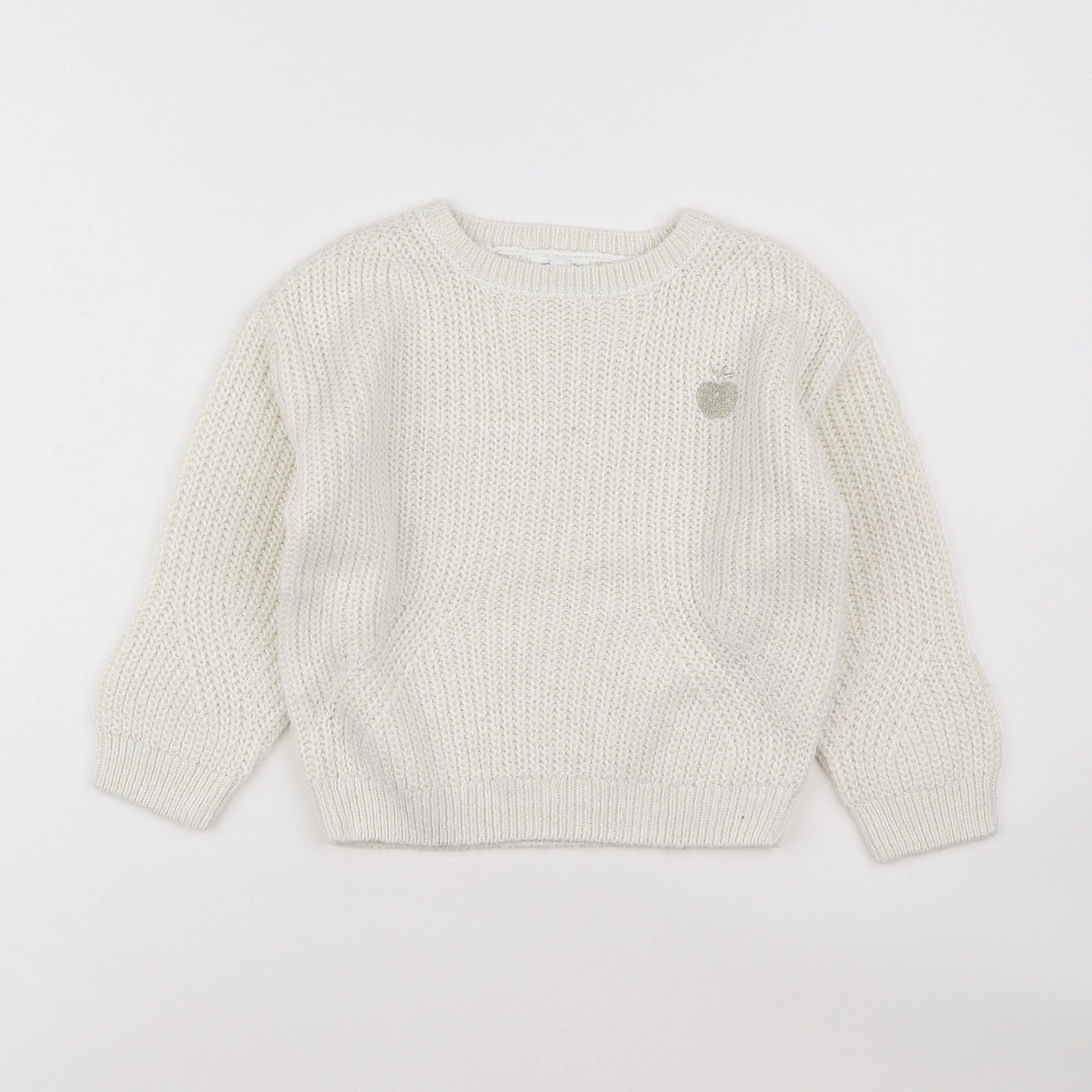 Vertbaudet - pull blanc - 6 ans