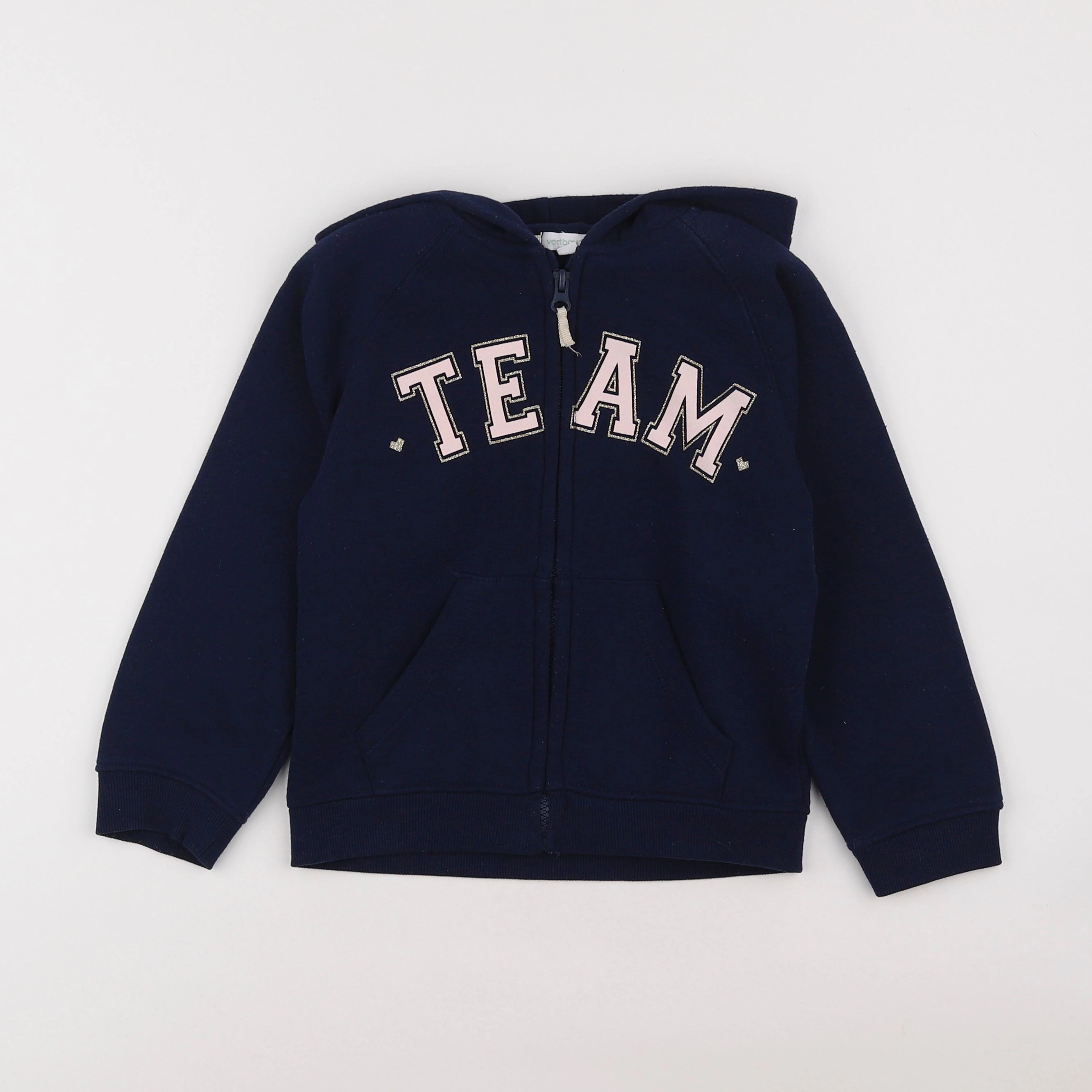 Vertbaudet - sweat bleu - 6 ans