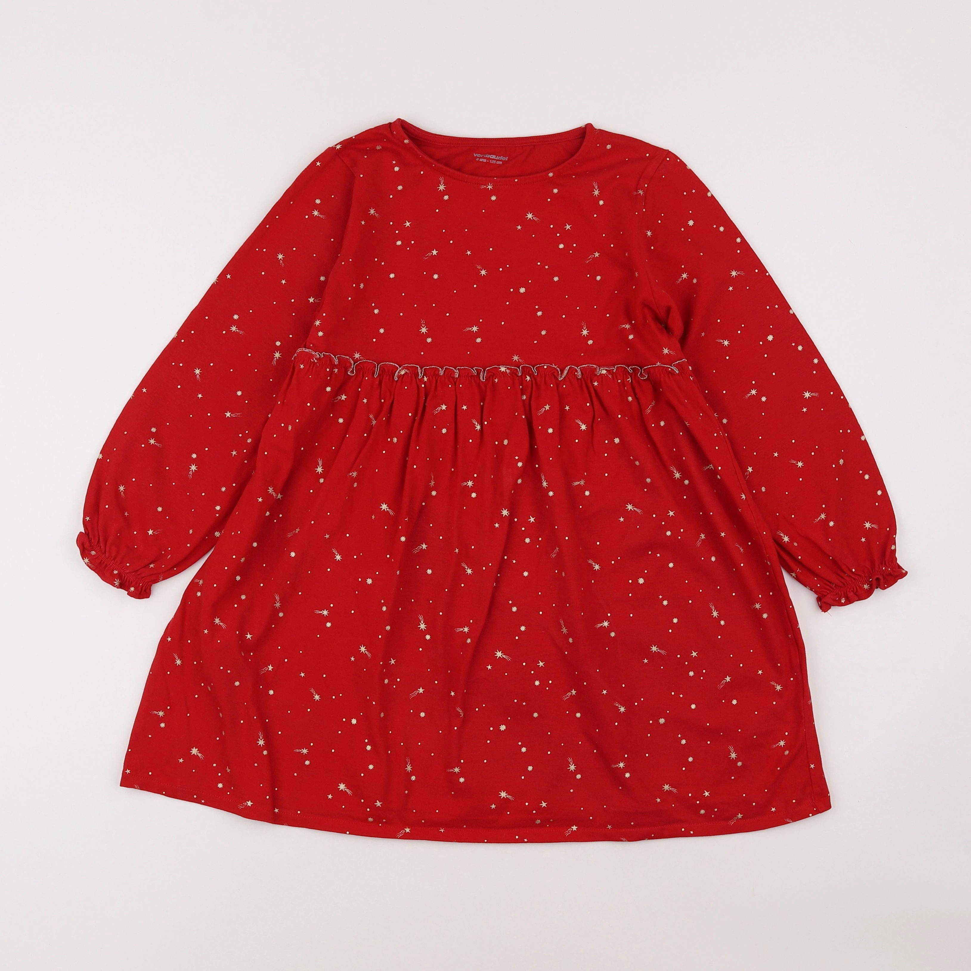 Vertbaudet - robe rouge - 8 ans