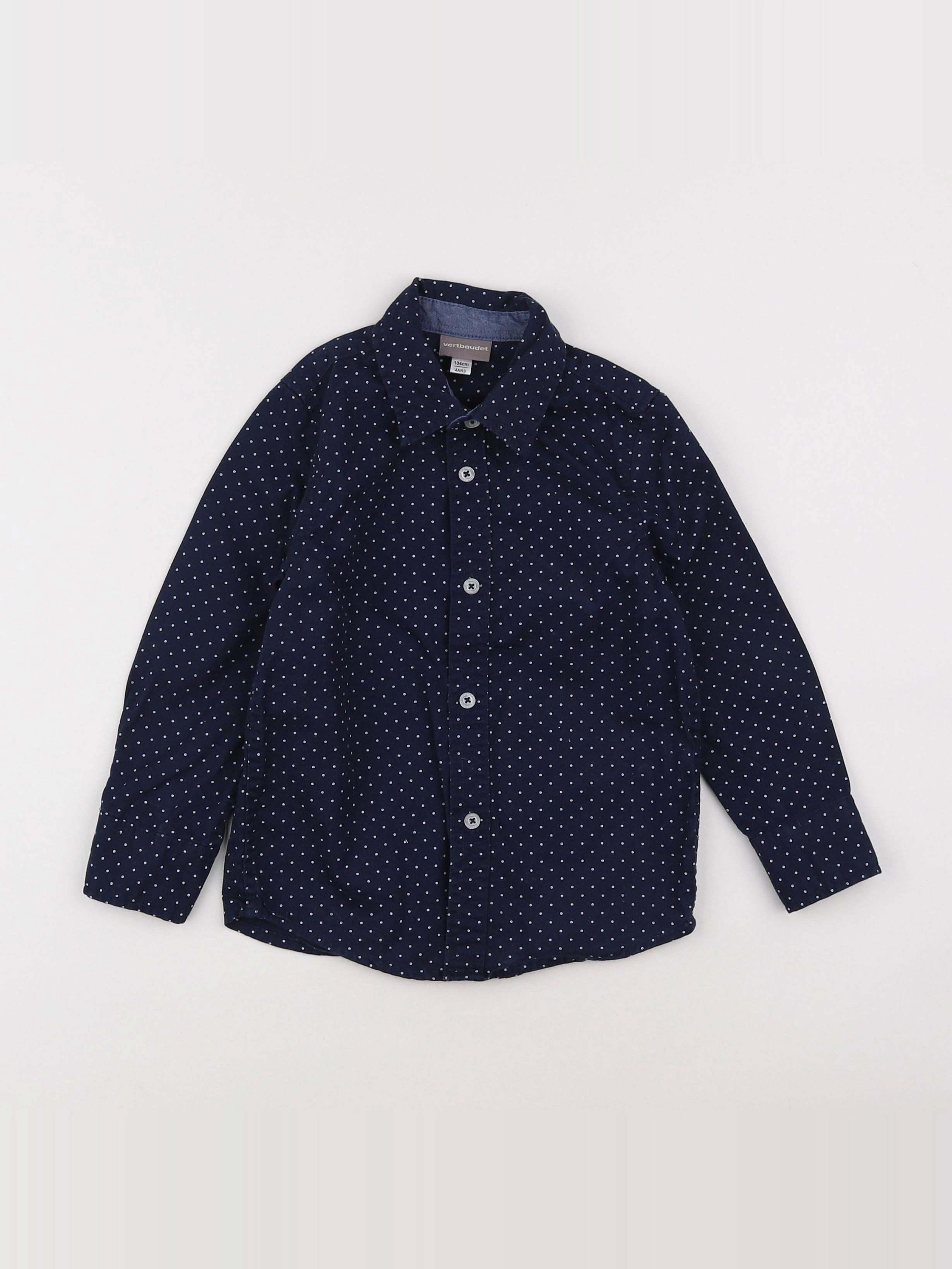 Vertbaudet - chemise bleu - 4 ans
