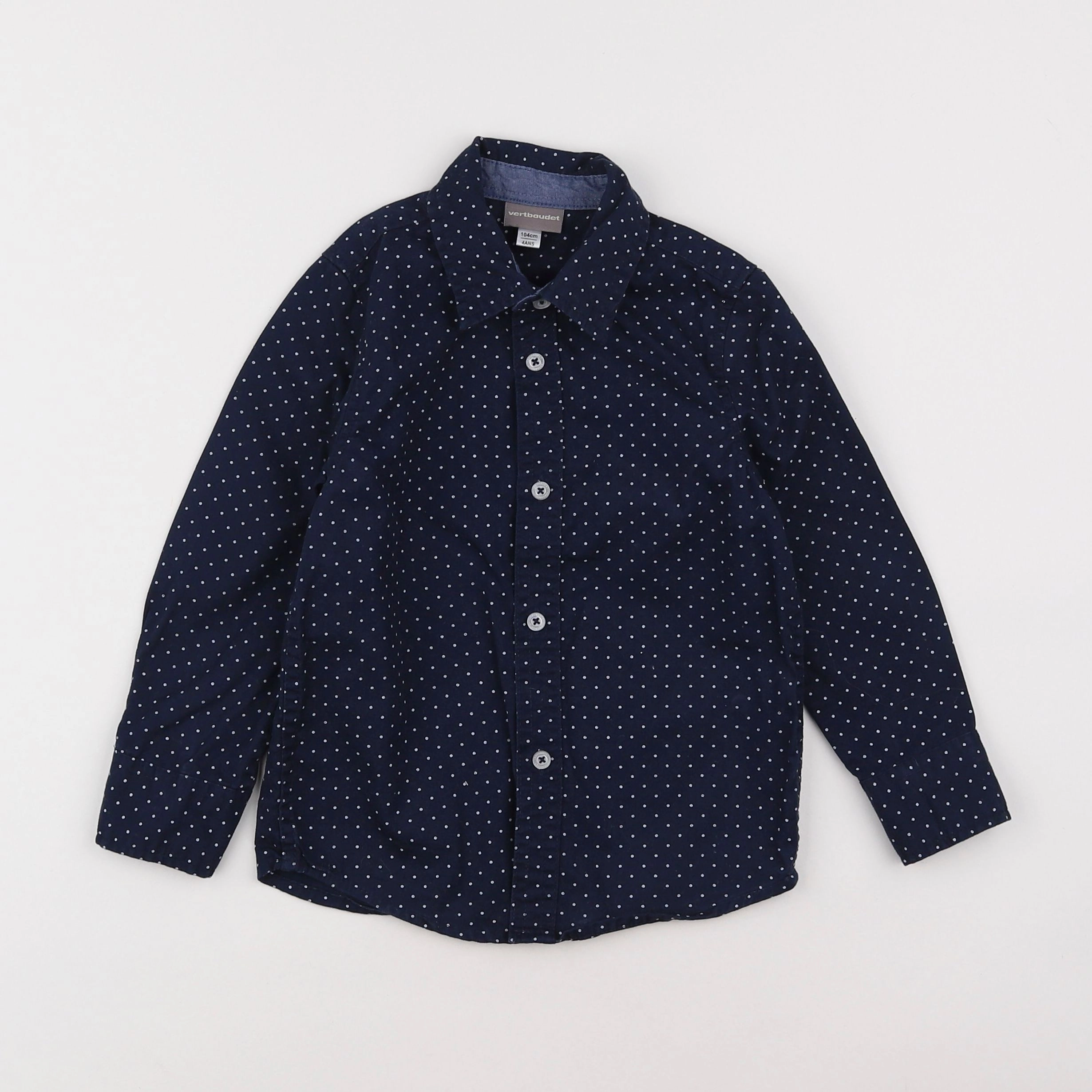 Vertbaudet - chemise bleu - 4 ans