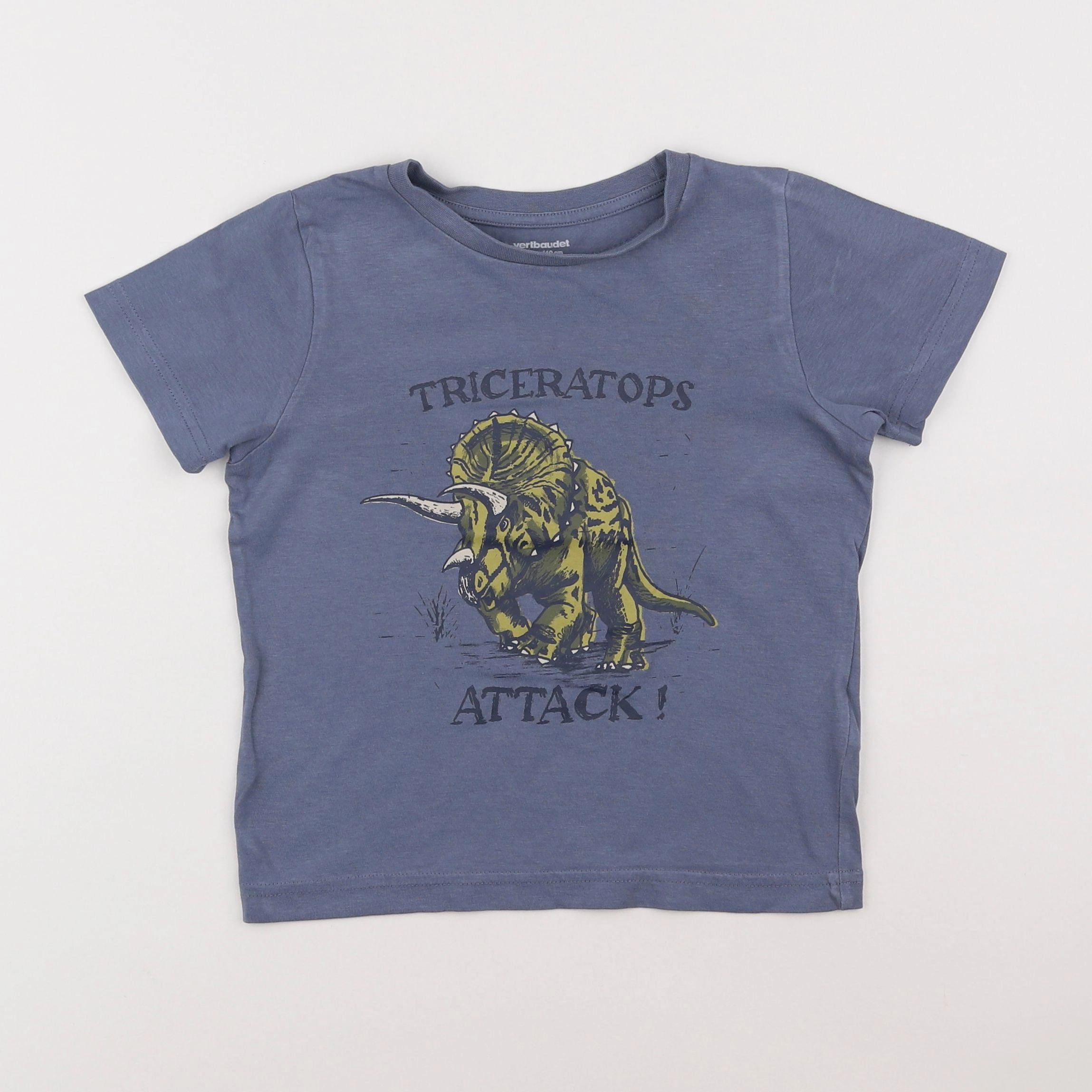 Vertbaudet - tee-shirt bleu - 5 ans