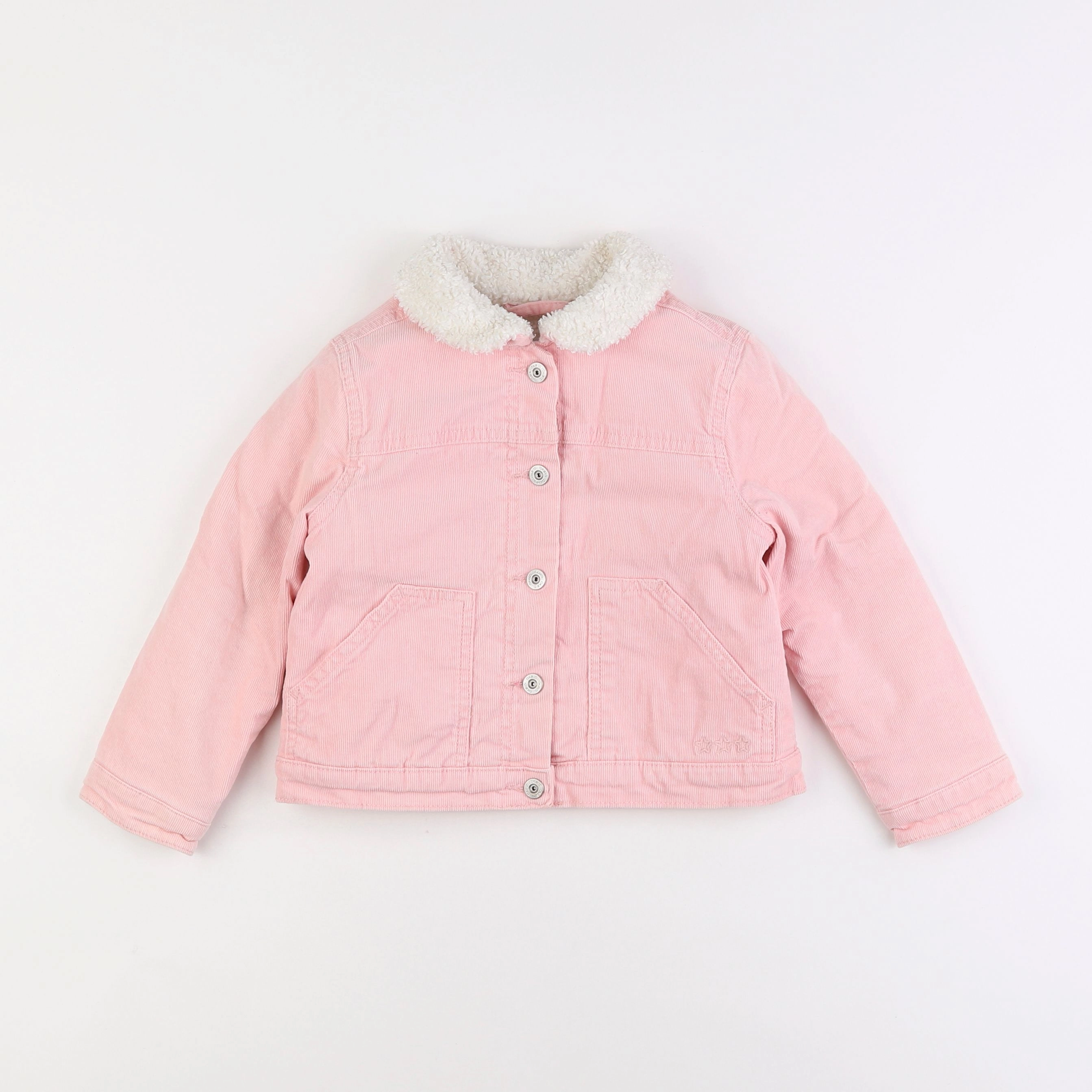 Okaidi - veste doublé rose - 4 ans