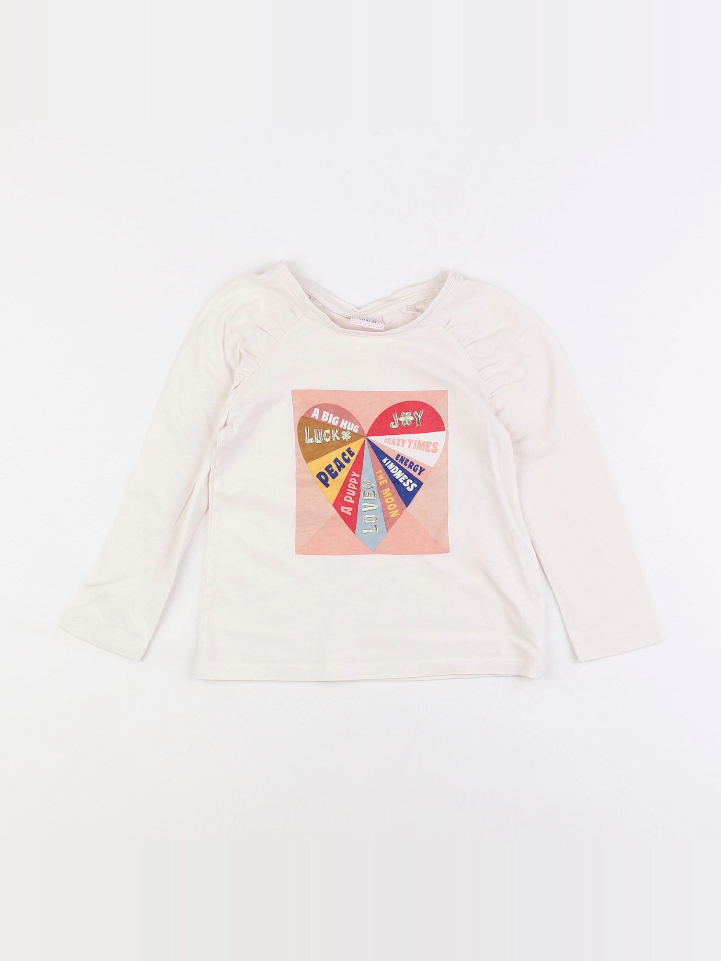 Tape à l'oeil - tee-shirt beige - 4 ans