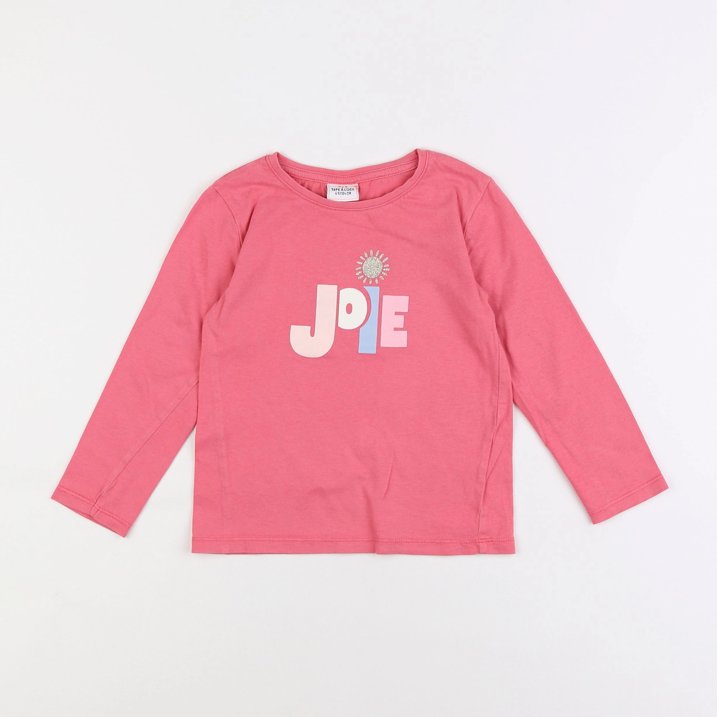 Tape à l'oeil - tee-shirt rose - 4 ans