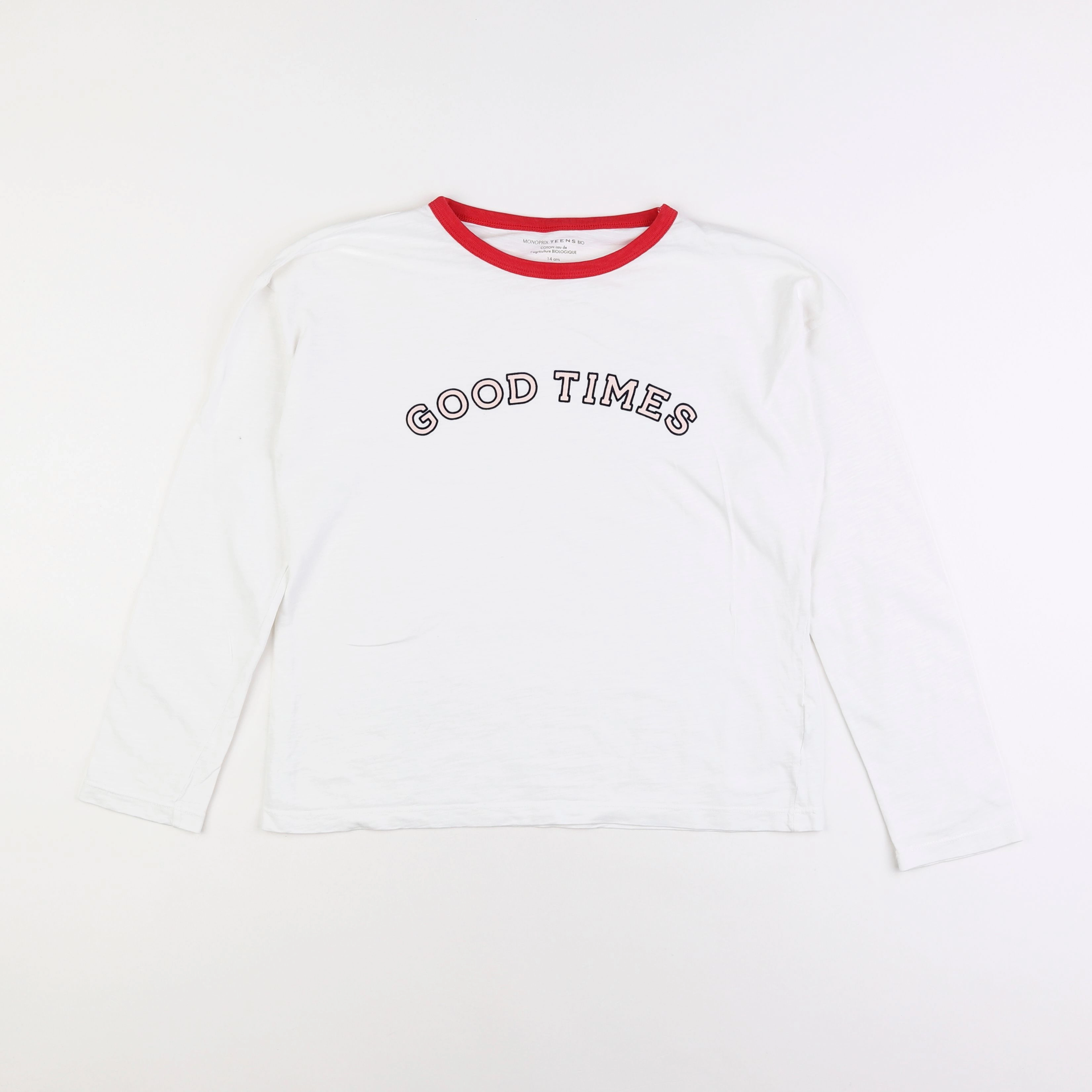 Monoprix - tee-shirt blanc - 14 ans