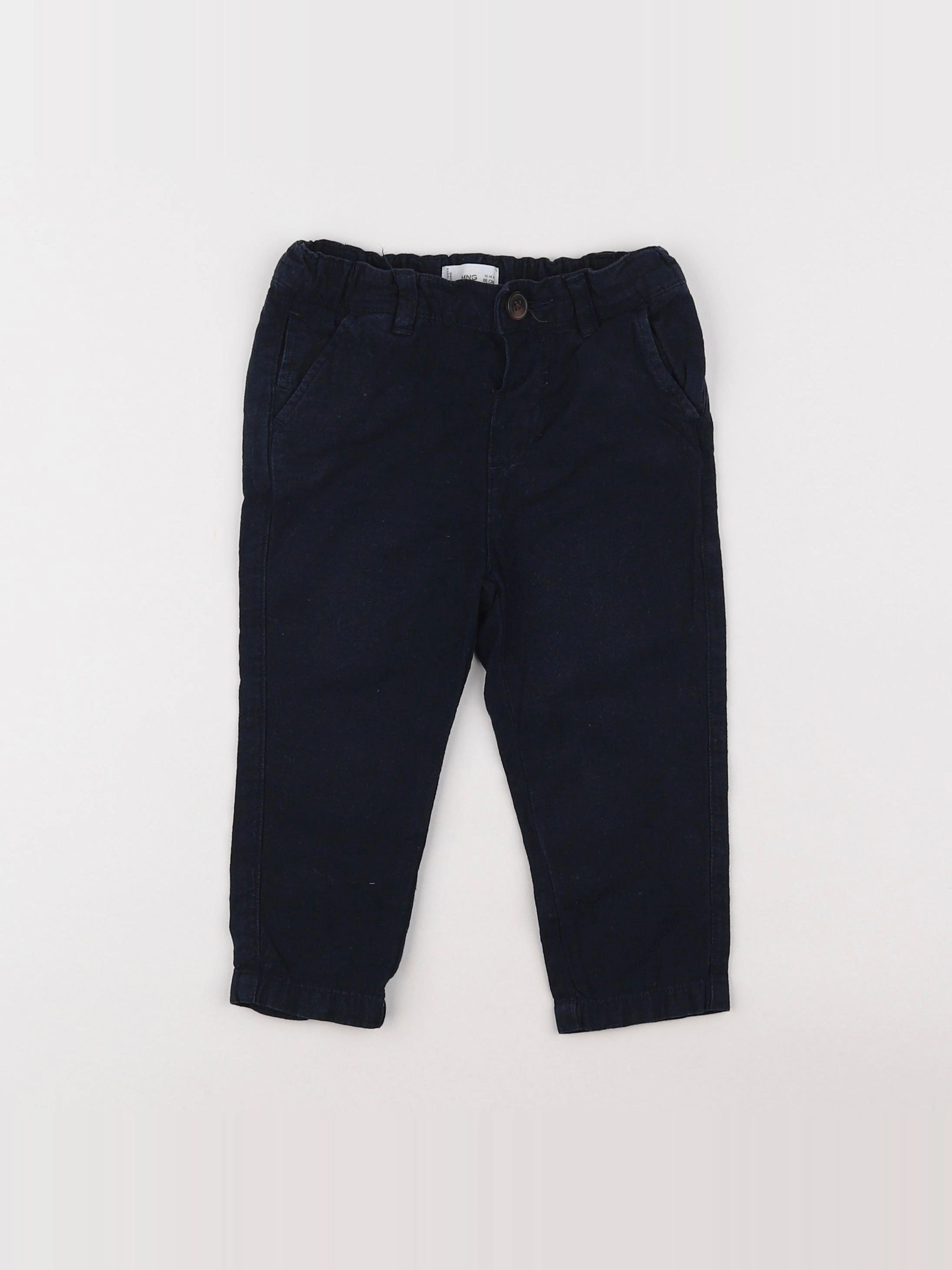 Mango - pantalon bleu - 12/18 mois