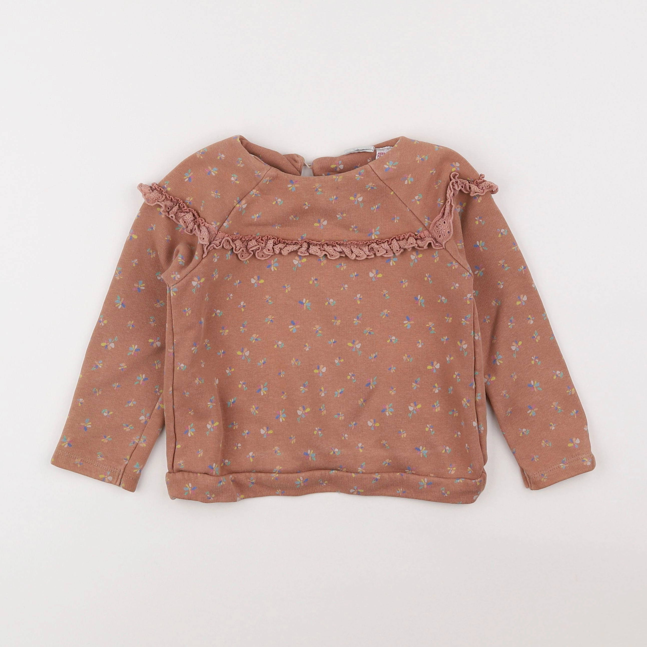 Zara - sweat marron - 3/4 ans