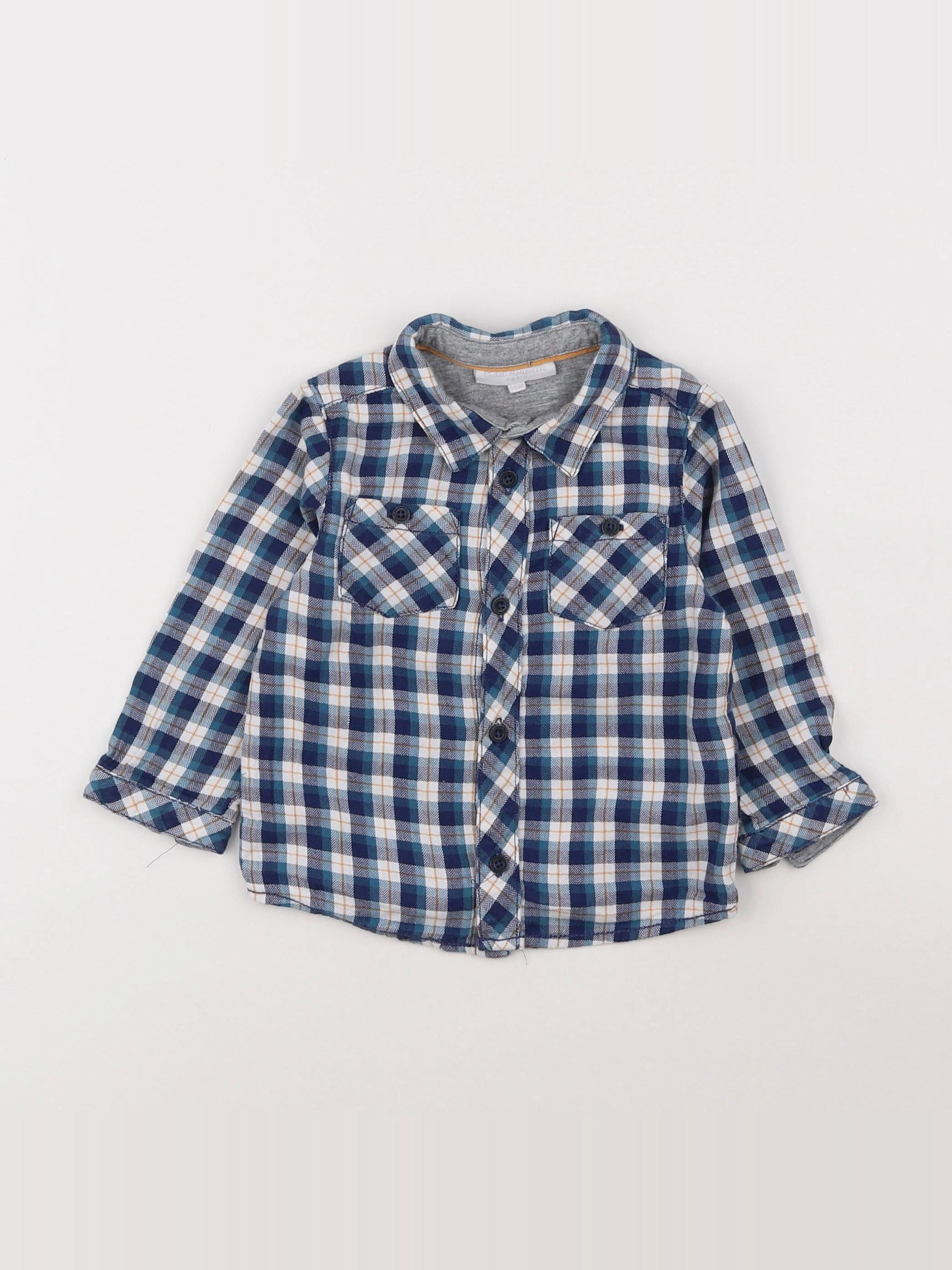 Cadet Rousselle - chemise bleu - 18 mois