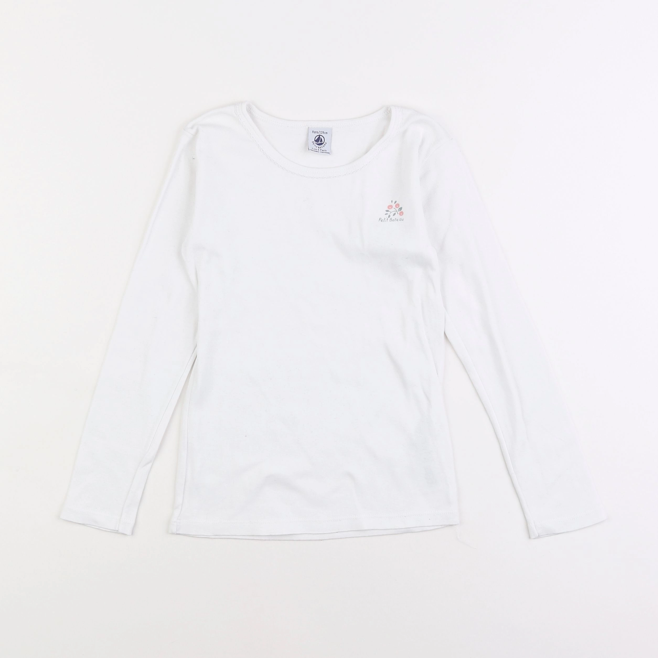 Petit Bateau - maillot de corps blanc - 8 ans