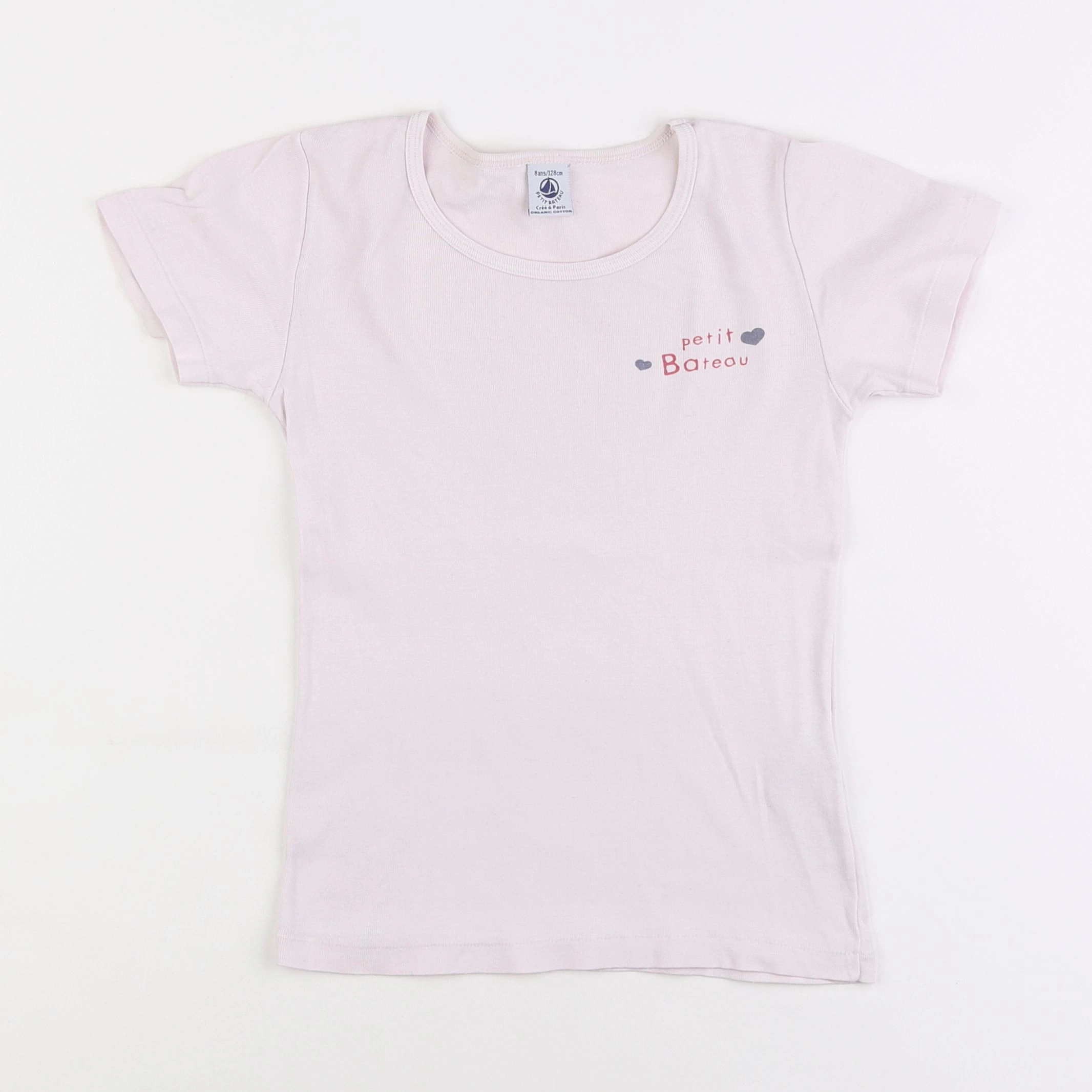 Petit Bateau - maillot de corps rose - 8 ans