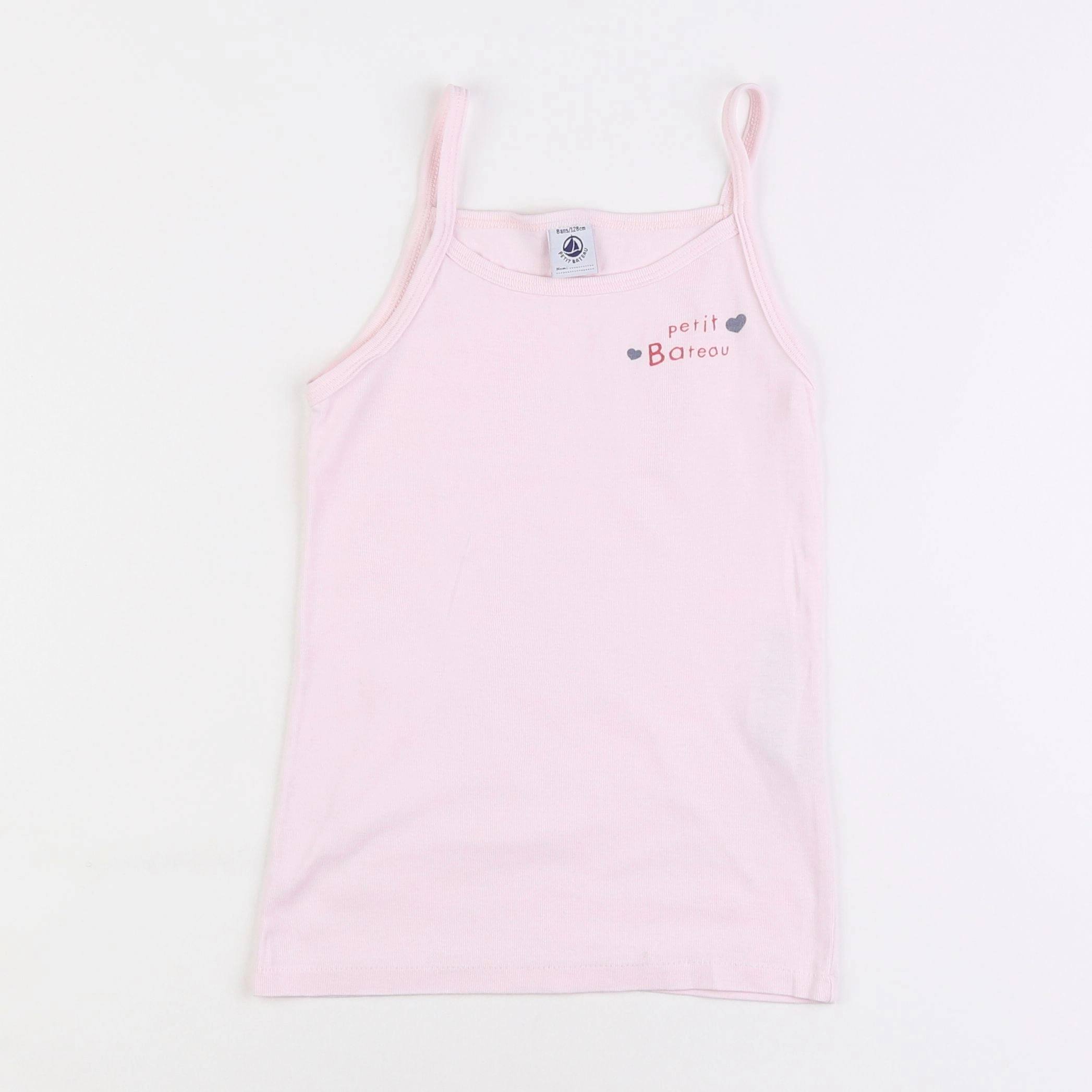 Petit Bateau - maillot de corps rose - 8 ans