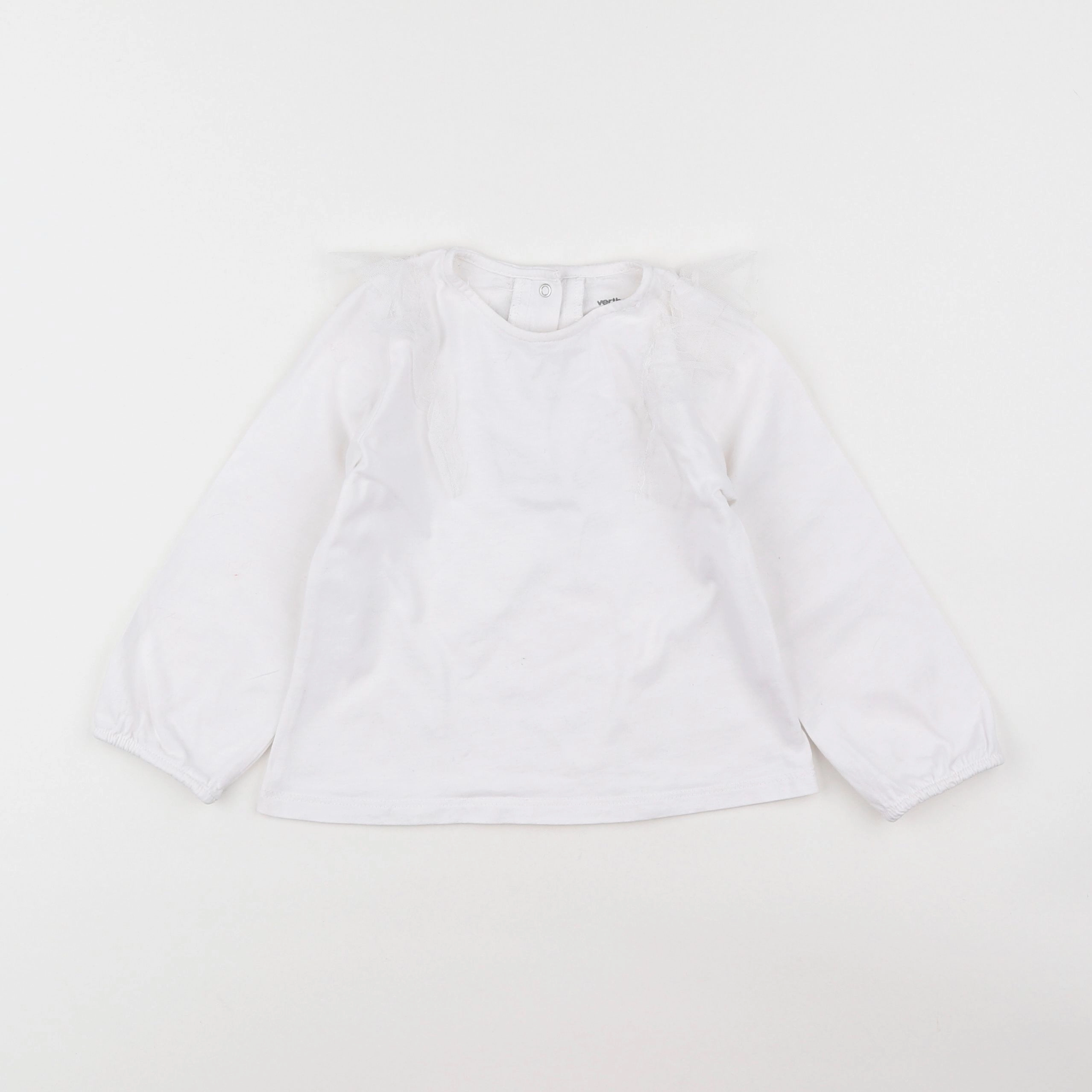 Vertbaudet - tee-shirt blanc - 2 ans