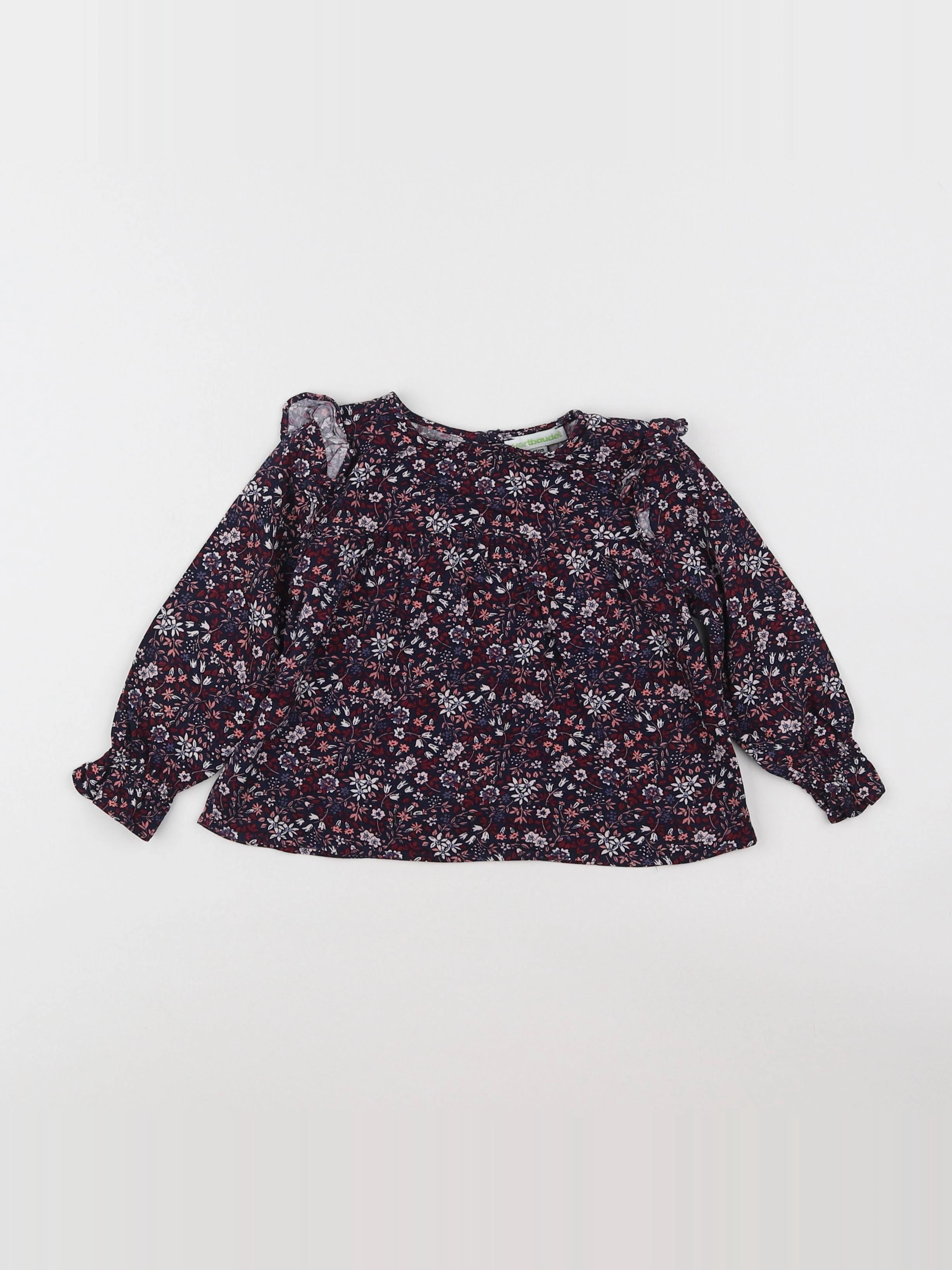 Vertbaudet - blouse bleu - 2 ans