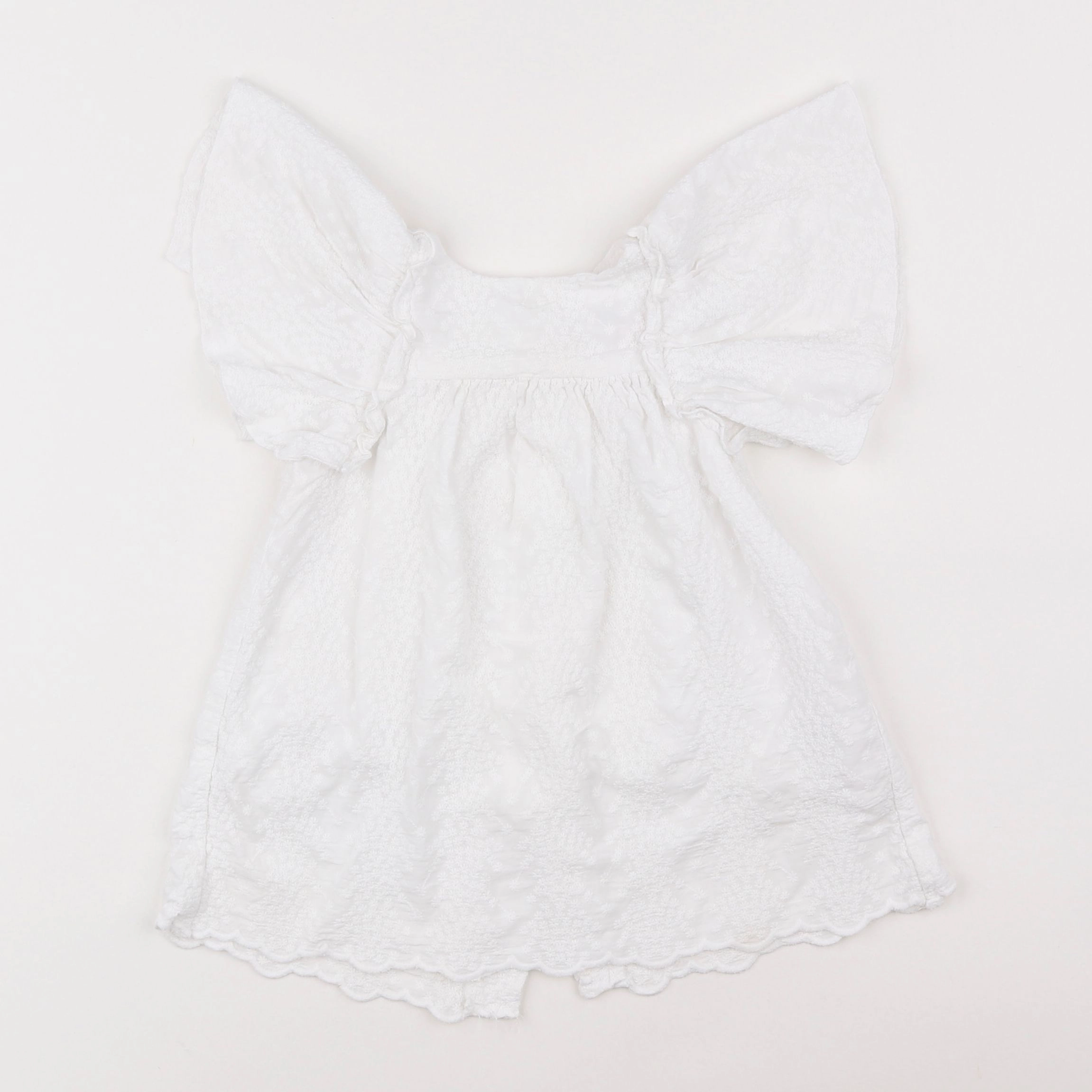 Zara - robe blanc - 12/18 mois