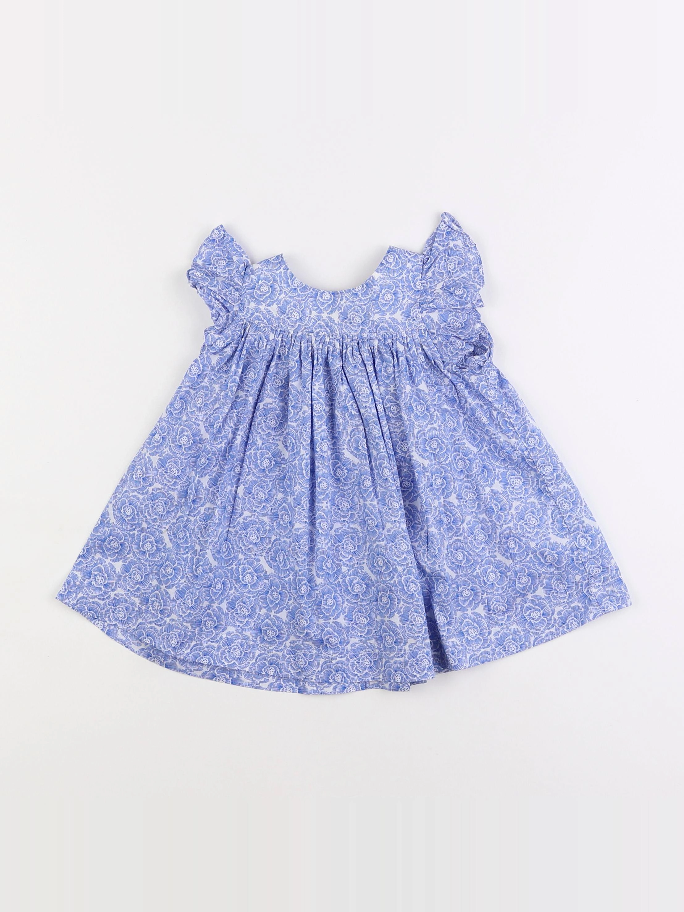 Jacadi - robe liberty bleu - 6 mois
